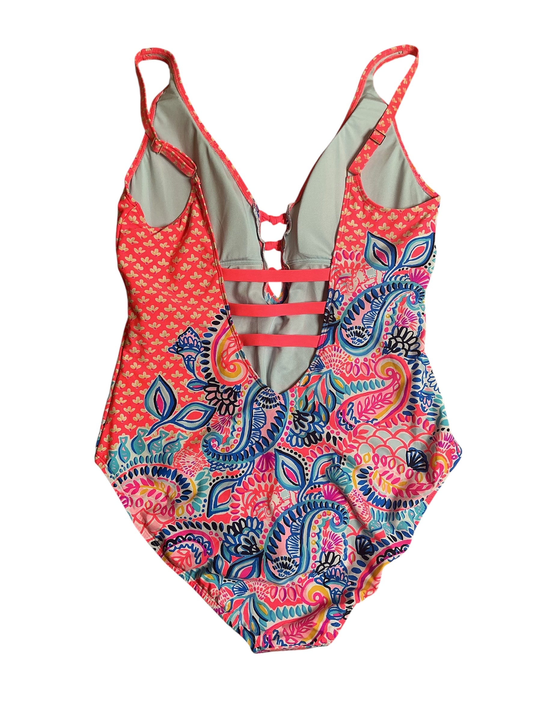 Lilly Pulitzer NWT Jaspen One Piece - Beach Bungalow Engineered One Piece Swim - Size 16