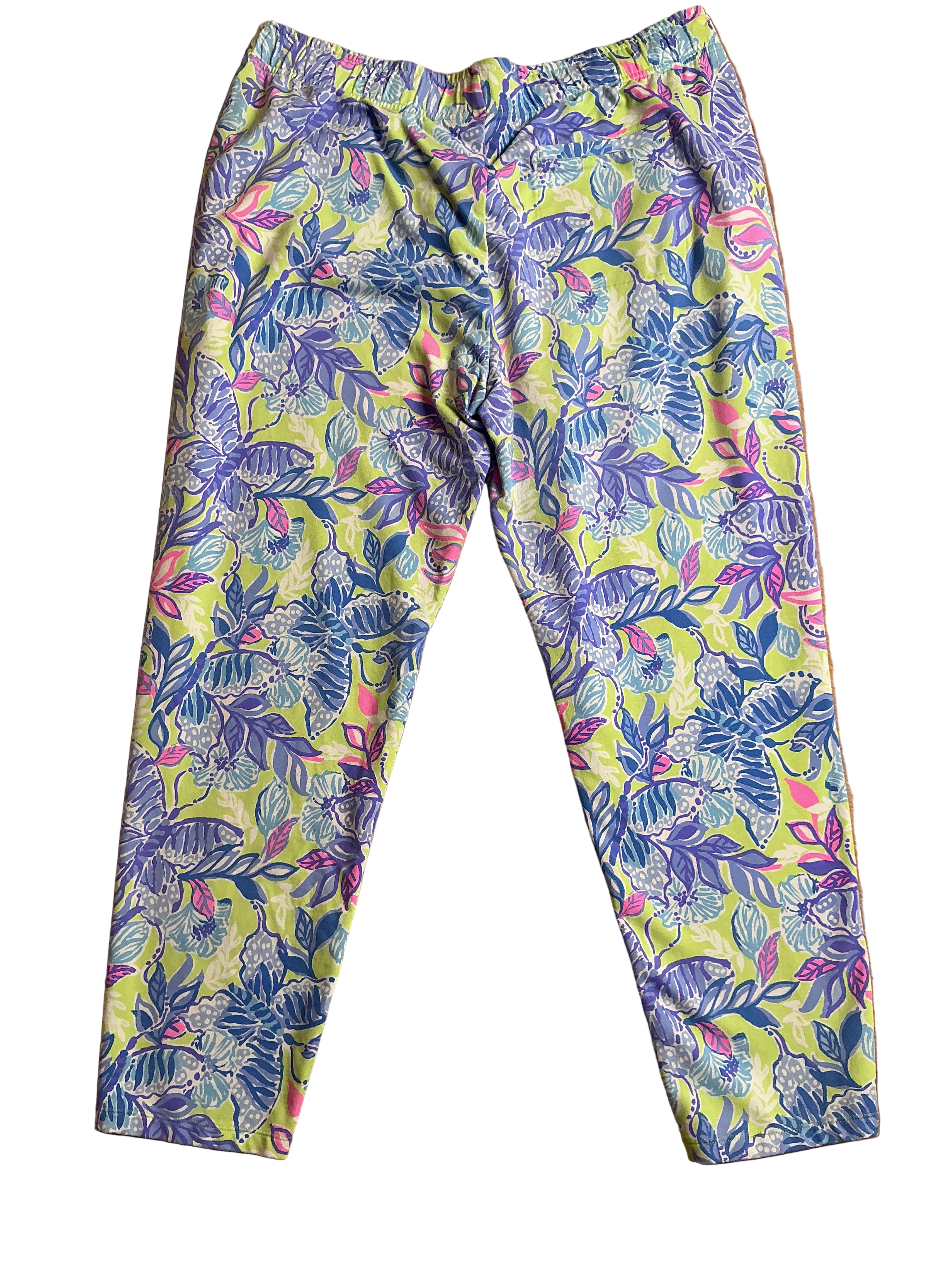 Lilly Pulitzer Emora Knit Pants Dew Drops Stay Fly - Size XL