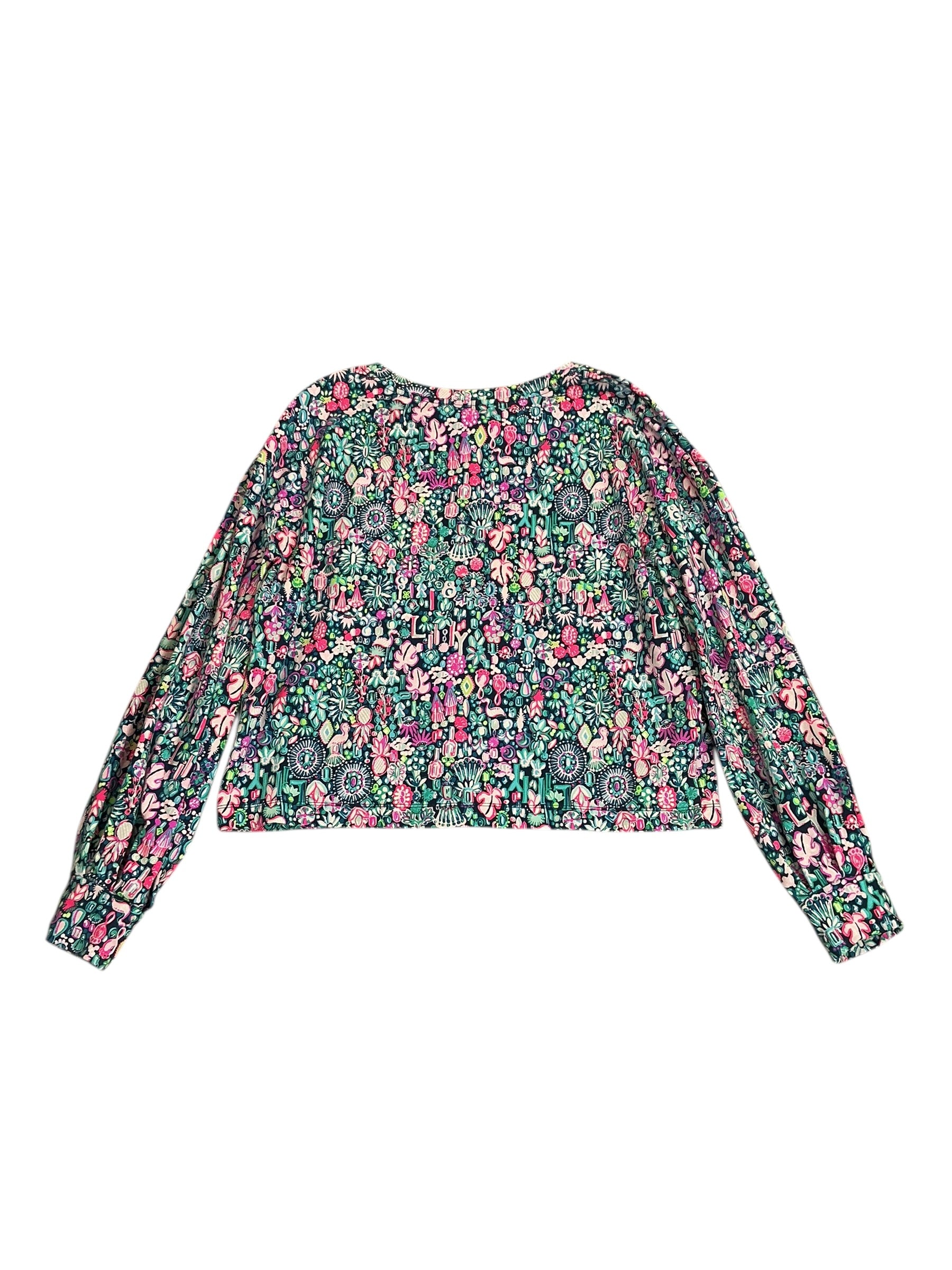 Lilly Pulitzer Kamala Sweatshirt Low Tide Navy Jewely - Size L