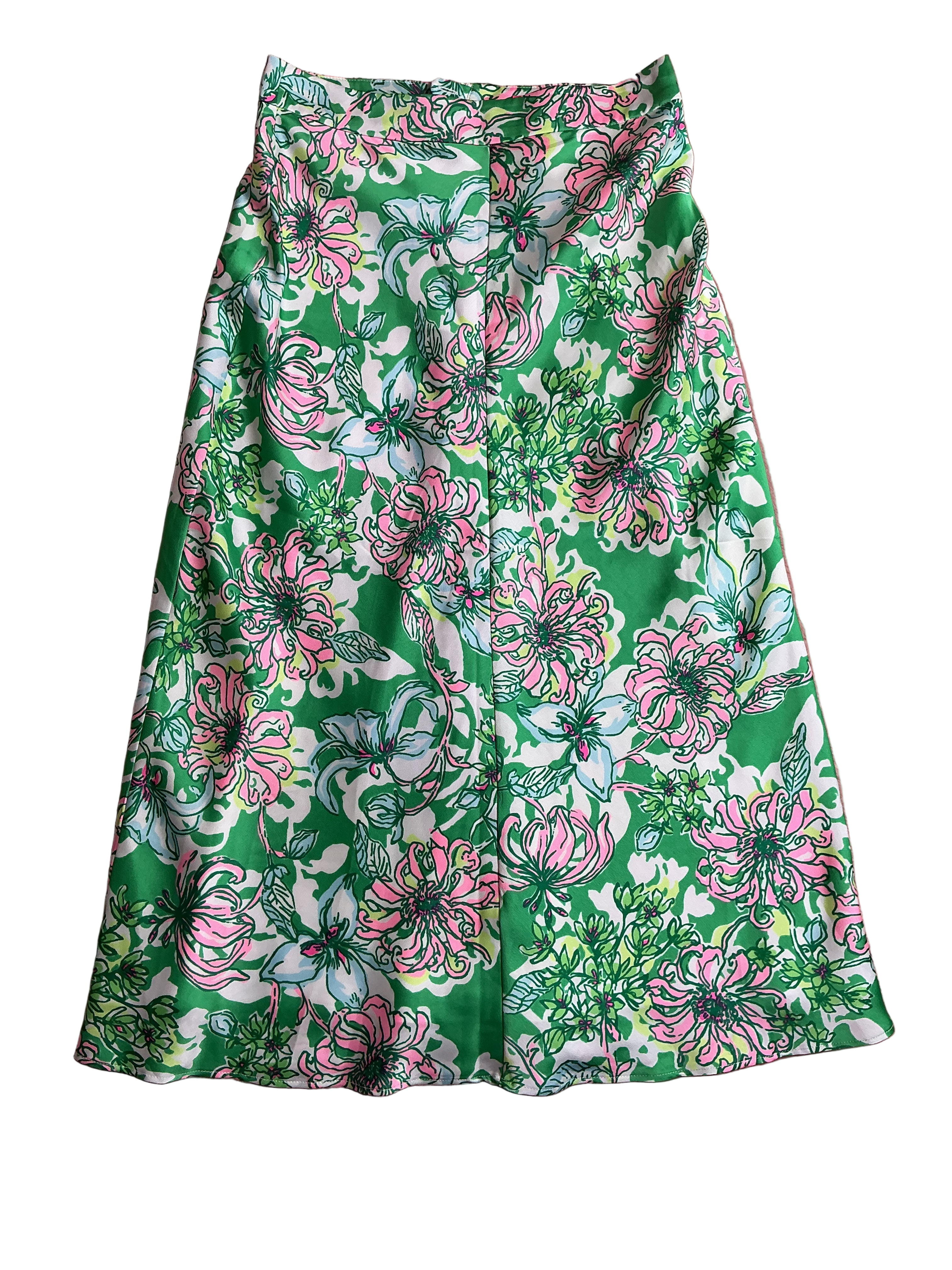 Lilly Pulitzer NWT Rennox Midi Skirt Spearmint Blossom Views - Size 0