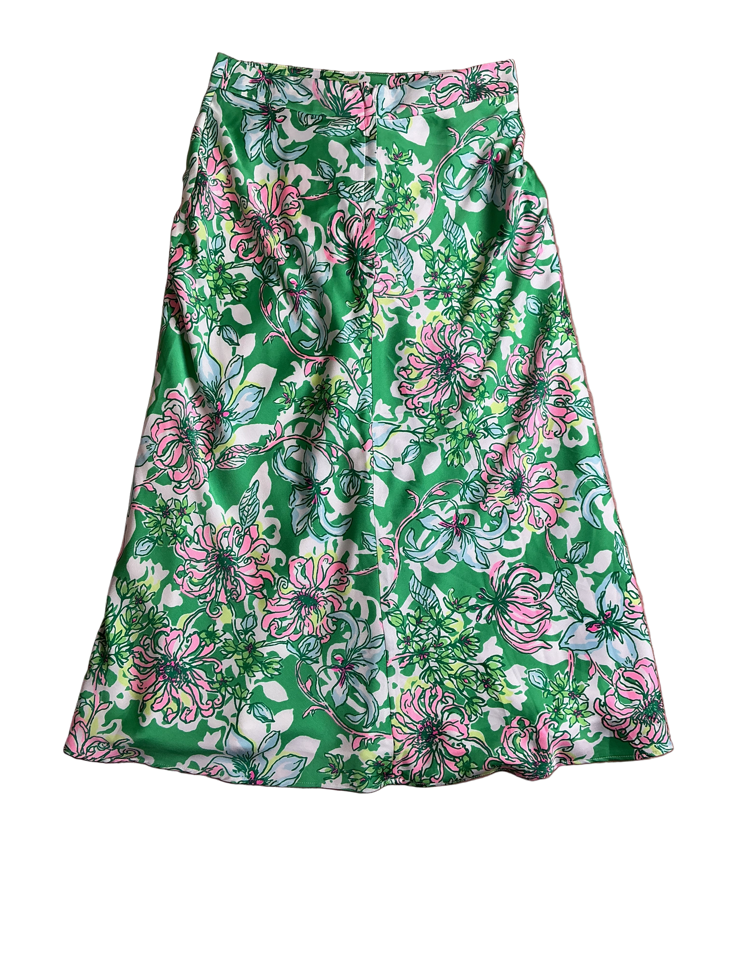 Lilly Pulitzer NWT Rennox Midi Skirt Spearmint Blossom Views - Size 0