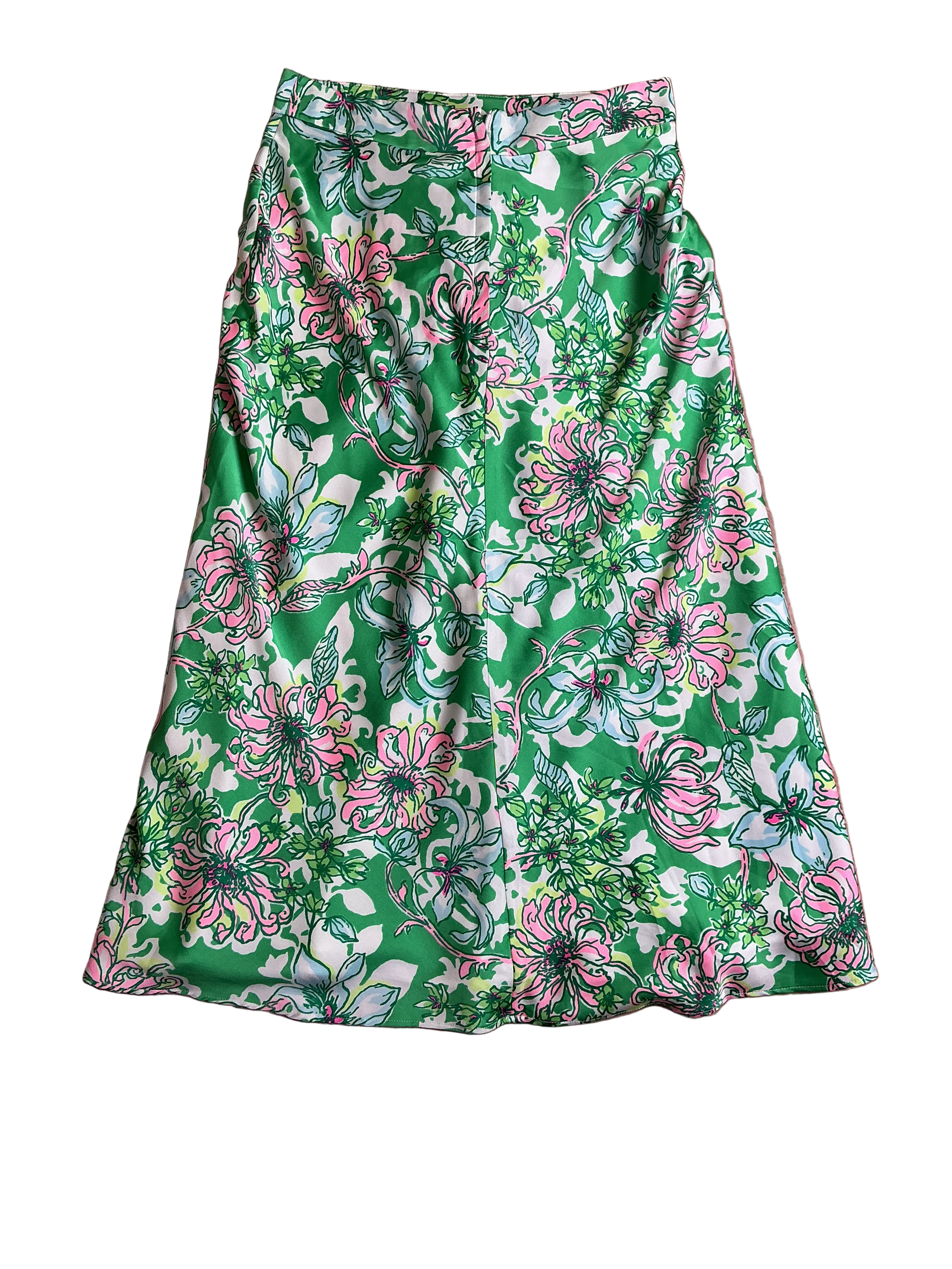 Lilly Pulitzer NWT Rennox Midi Skirt Spearmint Blossom Views - Size 0