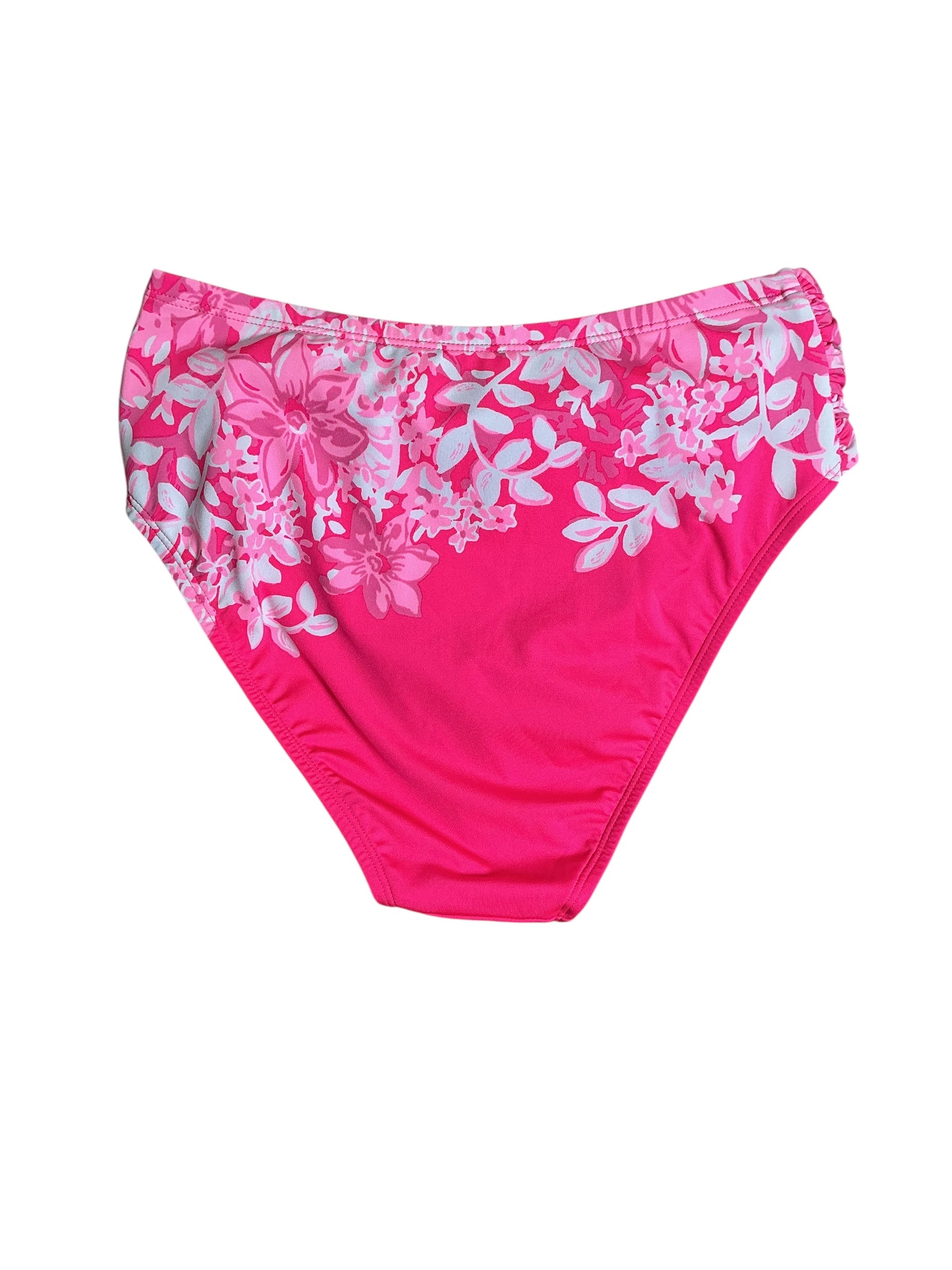Lilly Pulitzer Swimsuit NWT Yarrow High Waisted Bottom - Roxie Pink Shadow Dancer Engineered Bikini Bottom - Size 2