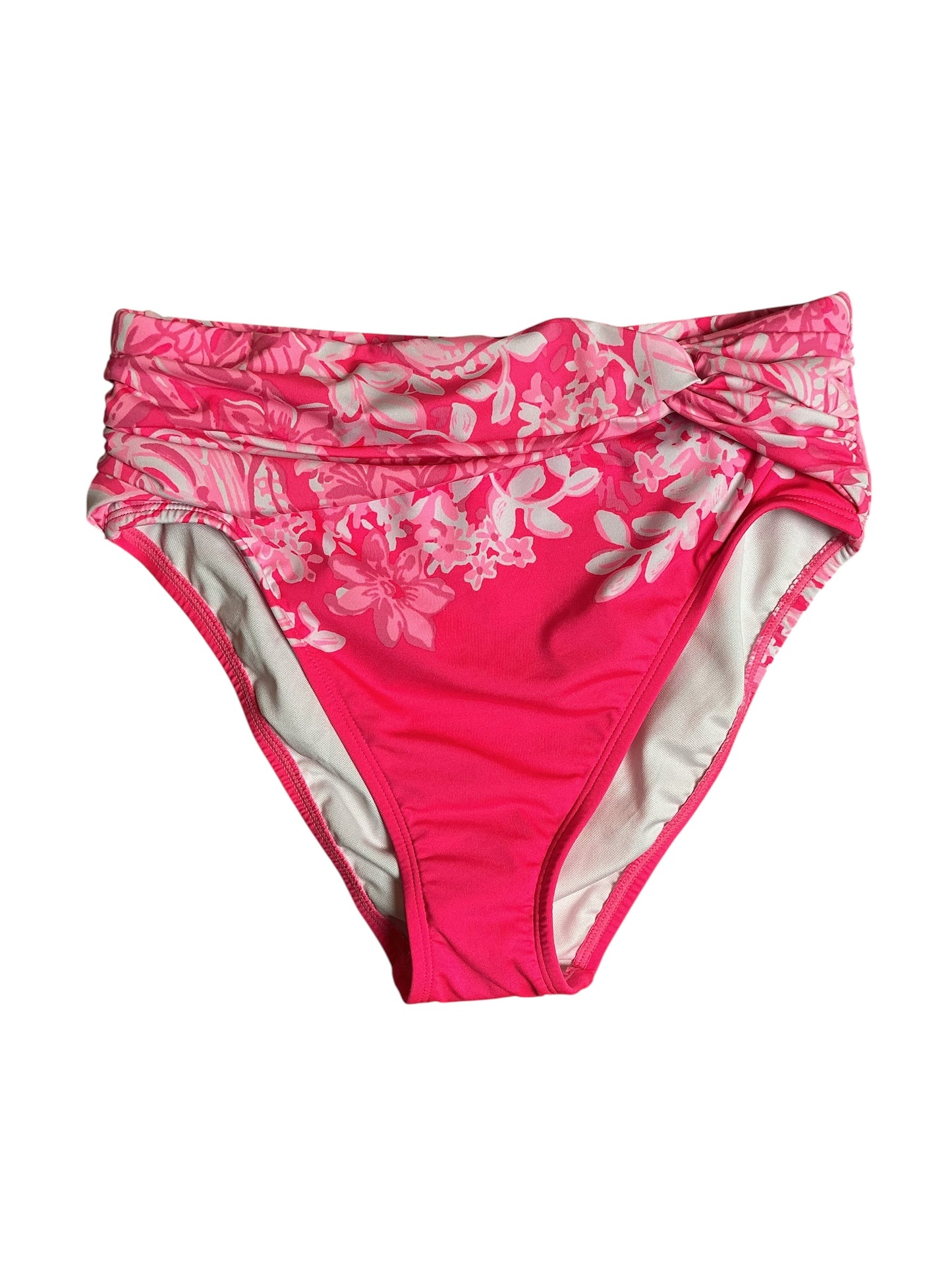 Lilly Pulitzer Swimsuit NWT Yarrow High Waisted Bottom - Roxie Pink Shadow Dancer Engineered Bikini Bottom - Size 2