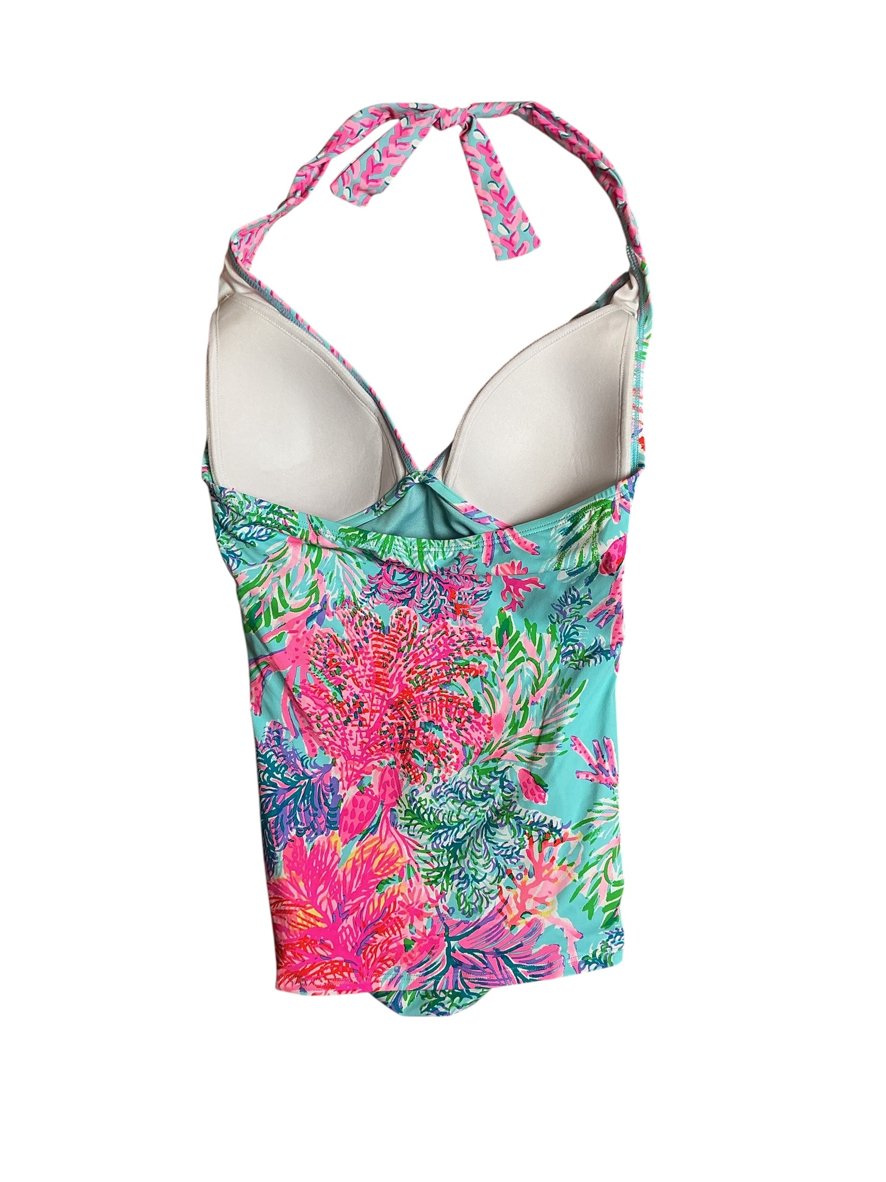 Lilly Pulitzer NWT Swimsuit Bliss Halter Tankini - Celestial Blue Cay To My Heart Engineered Tankini - Size 0