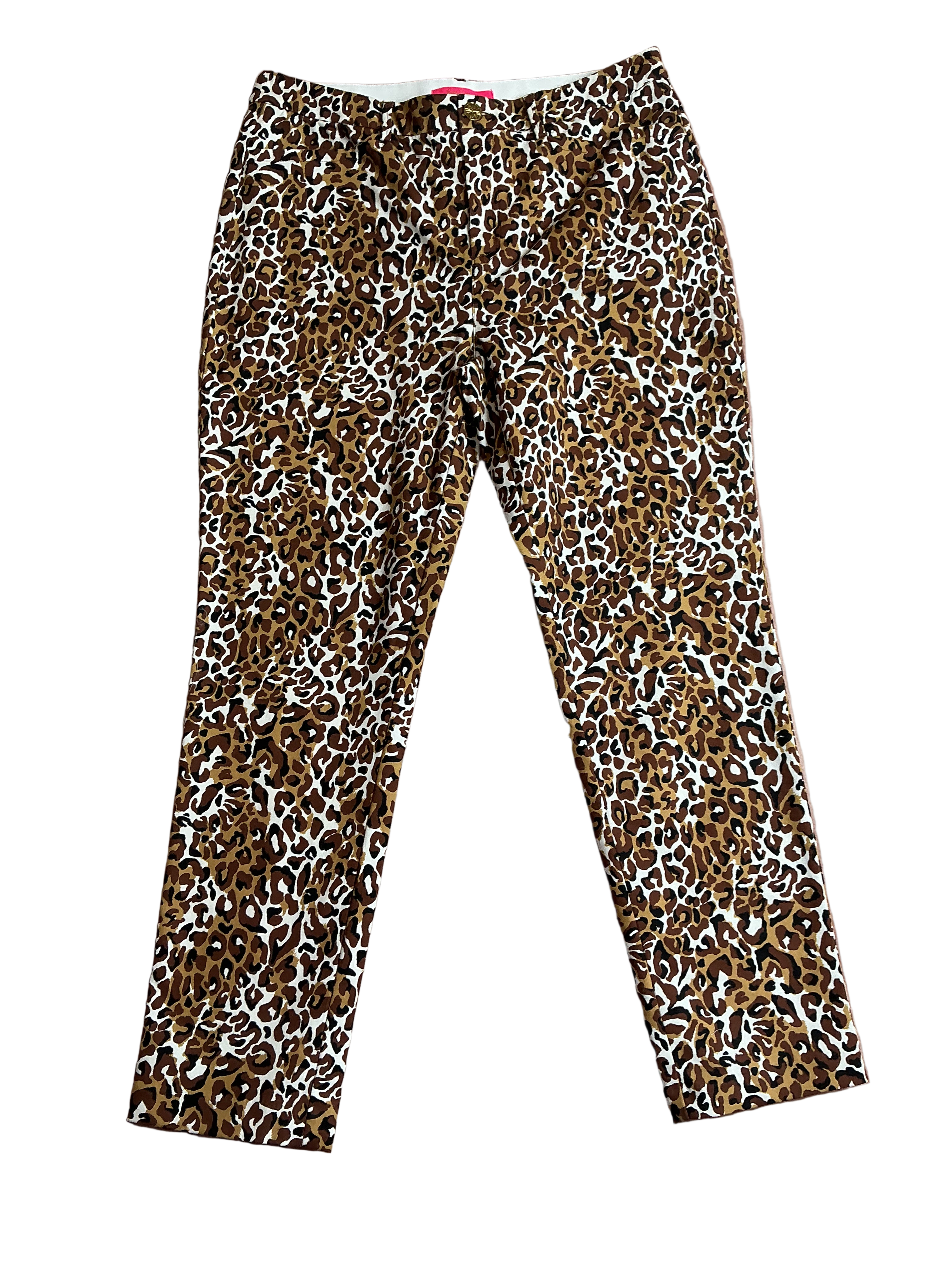 Lilly Pulitzer NWT Kelly Stretch Pant Chocolate X Onyx My Favorite Spot - Size 14