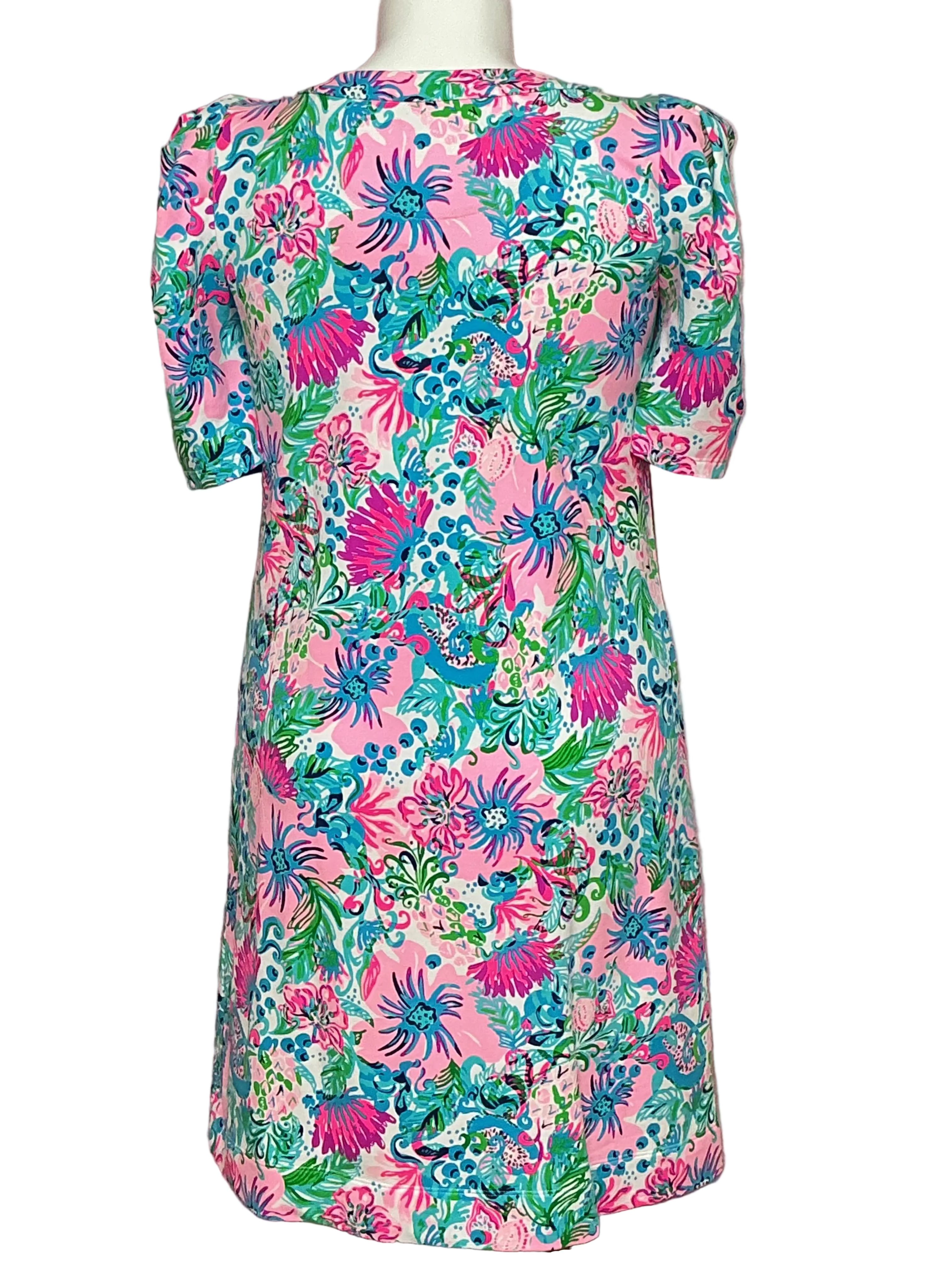 Lilly Pulitzer NWT - Harriet Elbow Sleeve Dress - Mandevilla Baby Paradise Petals - Size L