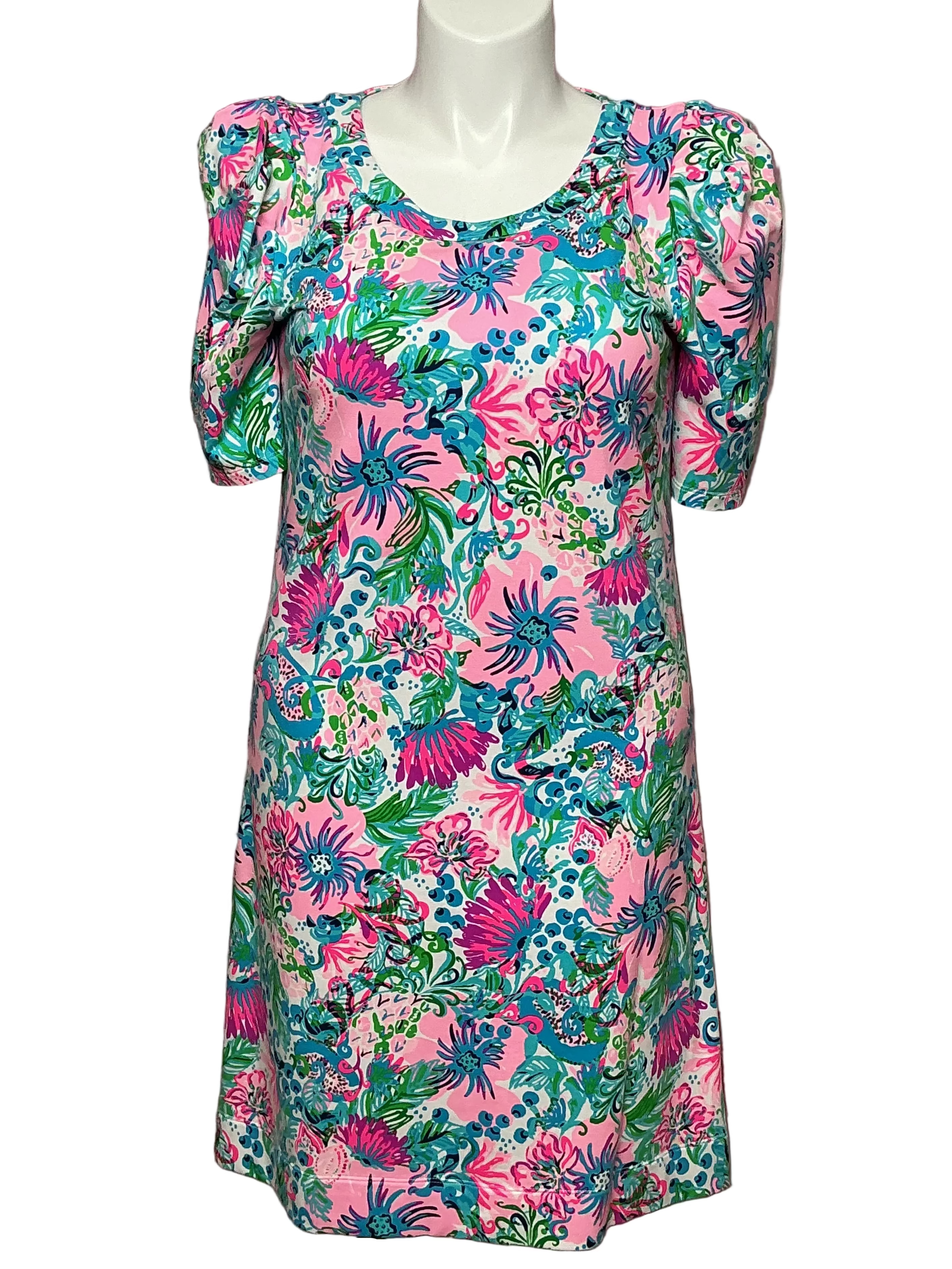 Lilly Pulitzer NWT - Harriet Elbow Sleeve Dress - Mandevilla Baby Paradise Petals - Size L
