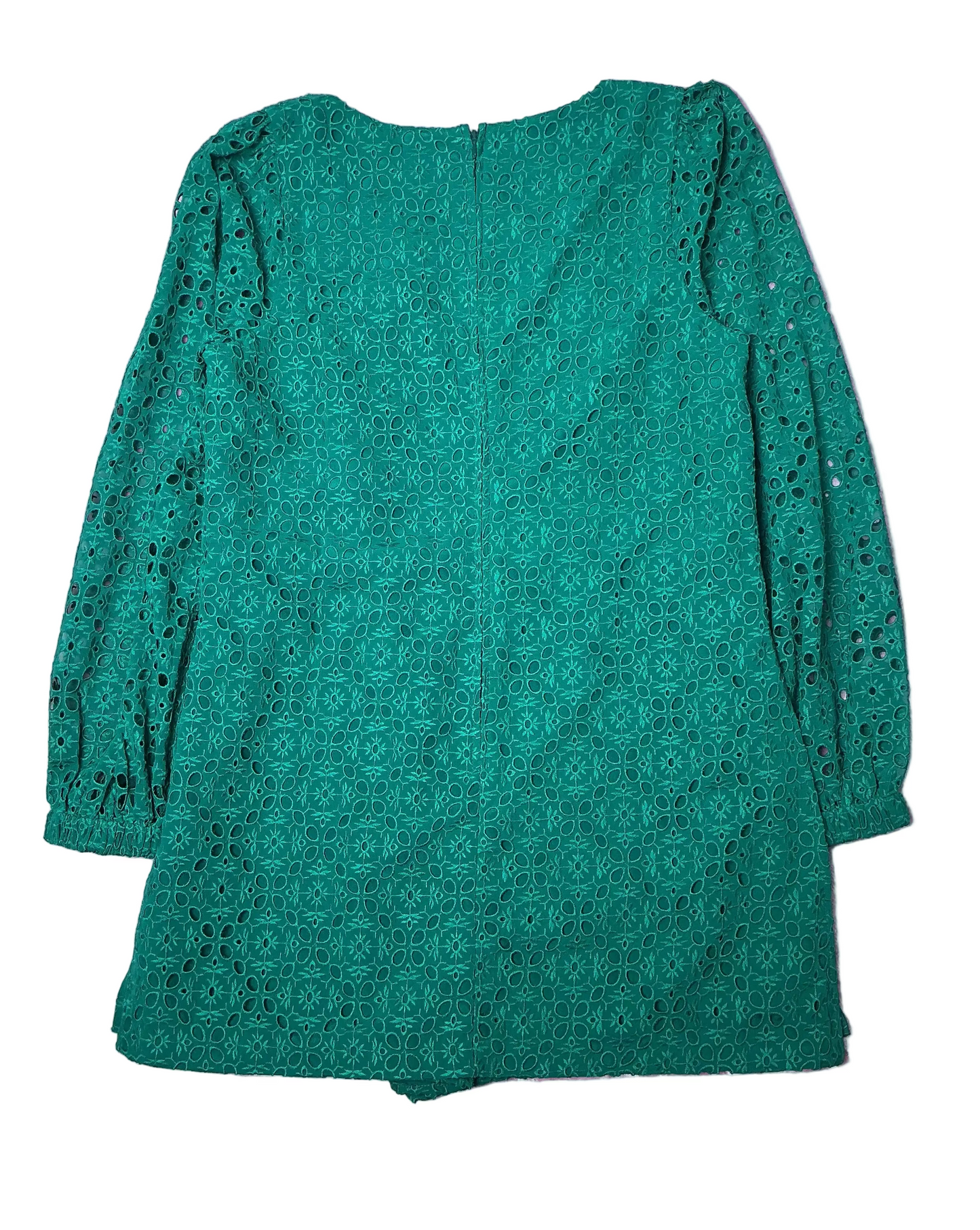 Lilly Pulitzer NWT - Sarina Square Neck Romper - Evergreen Oversized Diamond Leaf - Size 14