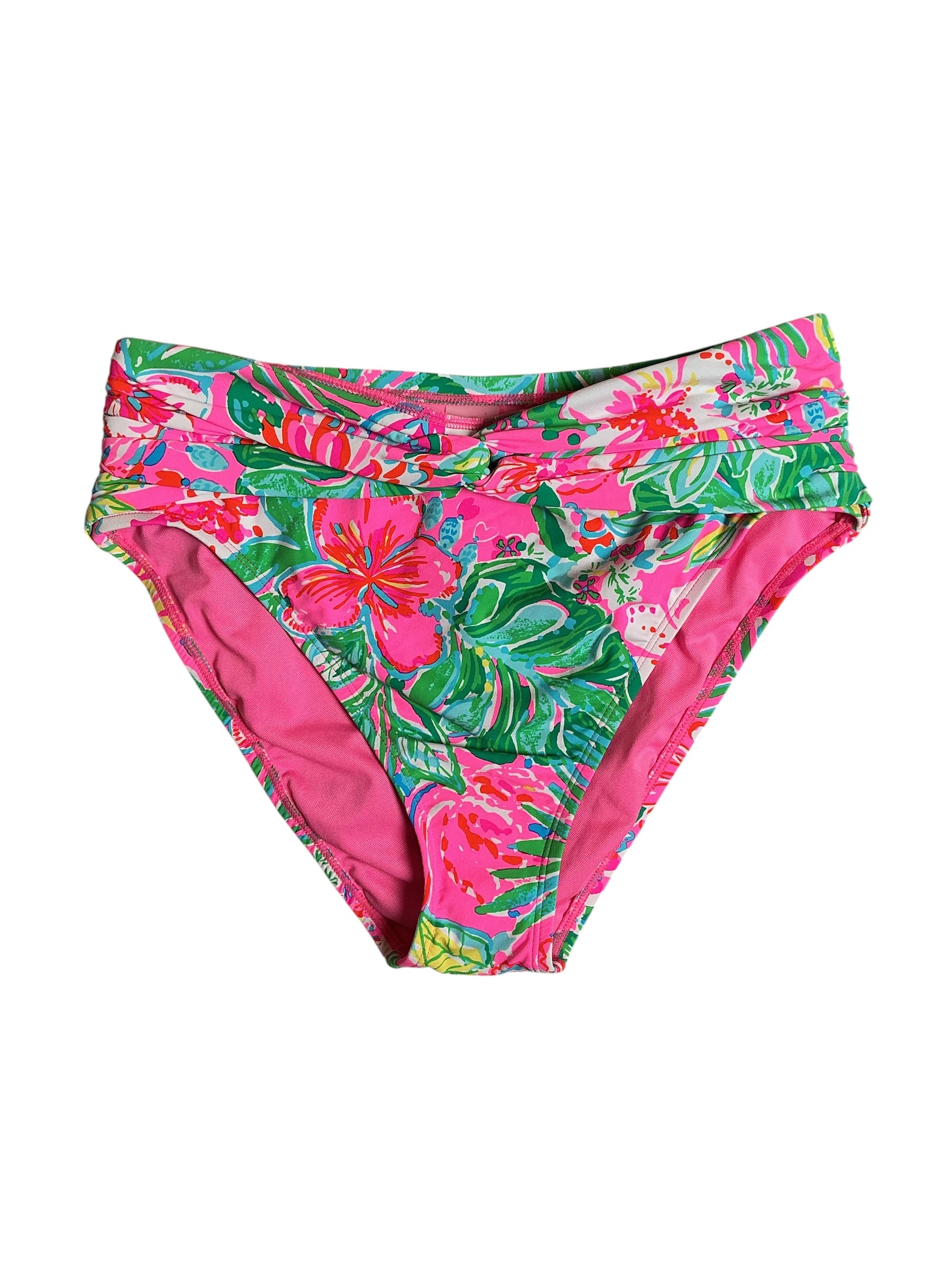 Lilly Pulitzer NWT Bergen High Waisted Swimsuit Bottom - Multi Journey To The Jungle - Size 4