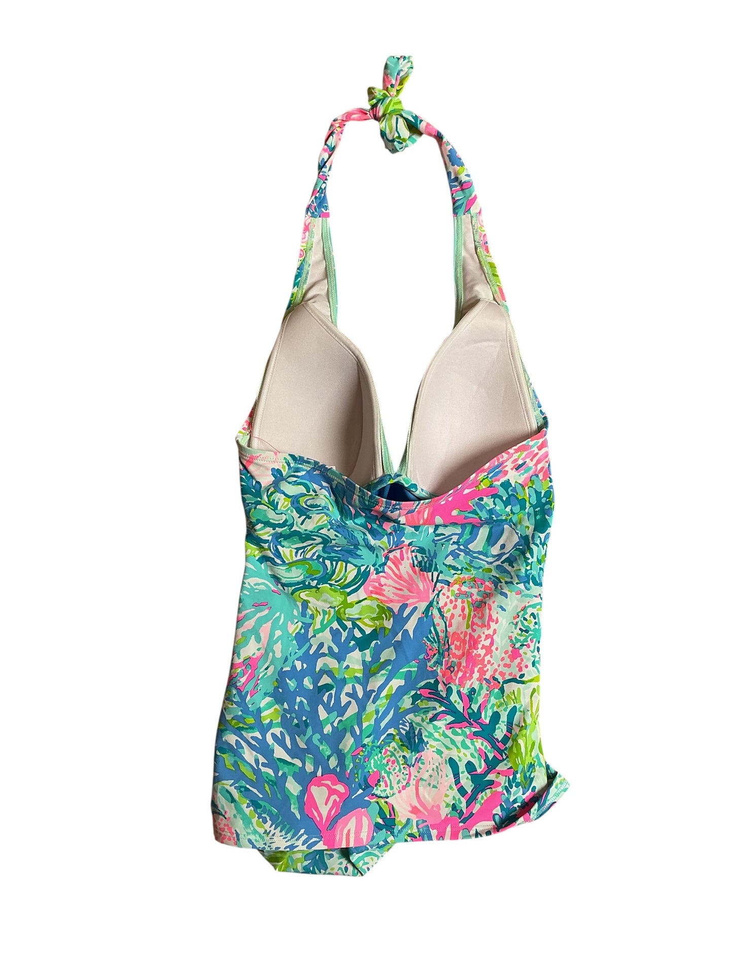 Lilly Pulitzer NWT Swimsuit Bliss Halter Tankini - Multi Fished My Wish Engineered Swim Halter - Size 0