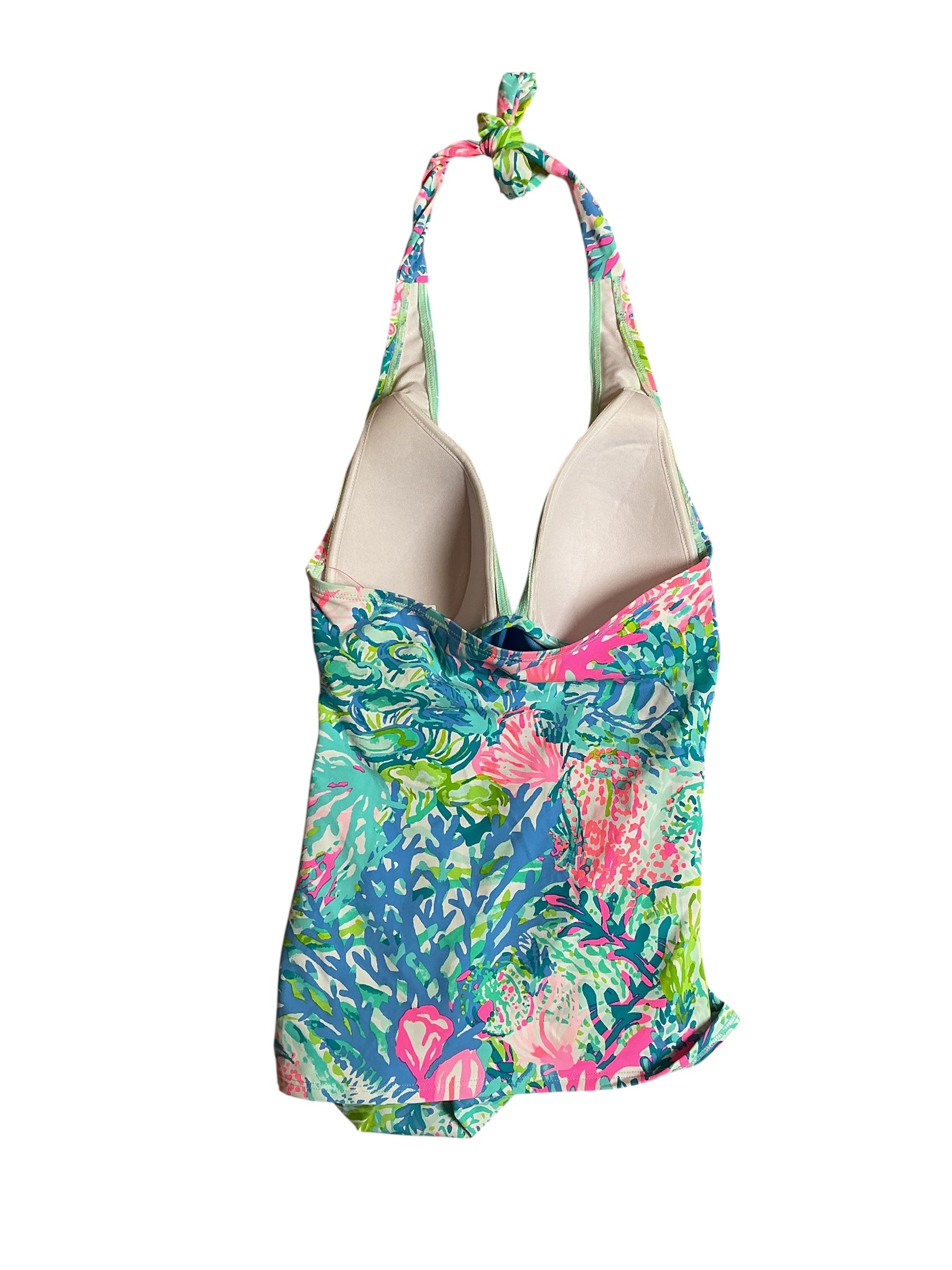 Lilly Pulitzer NWT Swimsuit Bliss Halter Tankini - Multi Fished My Wish Engineered Swim Halter - Size 0