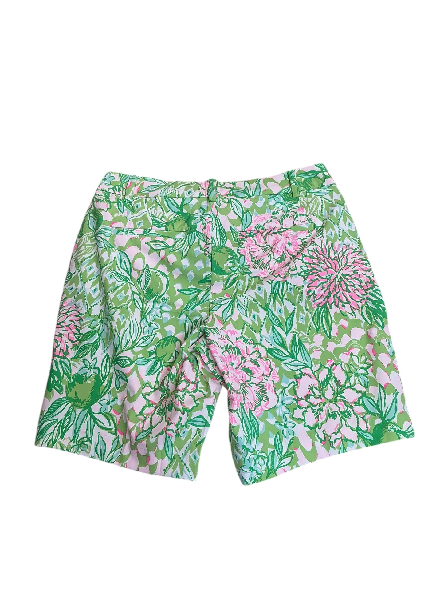 Lilly Pulitzer NWT Natia Mid Rise Knit Short Fauna Green Lime Feeling Good - Size 8