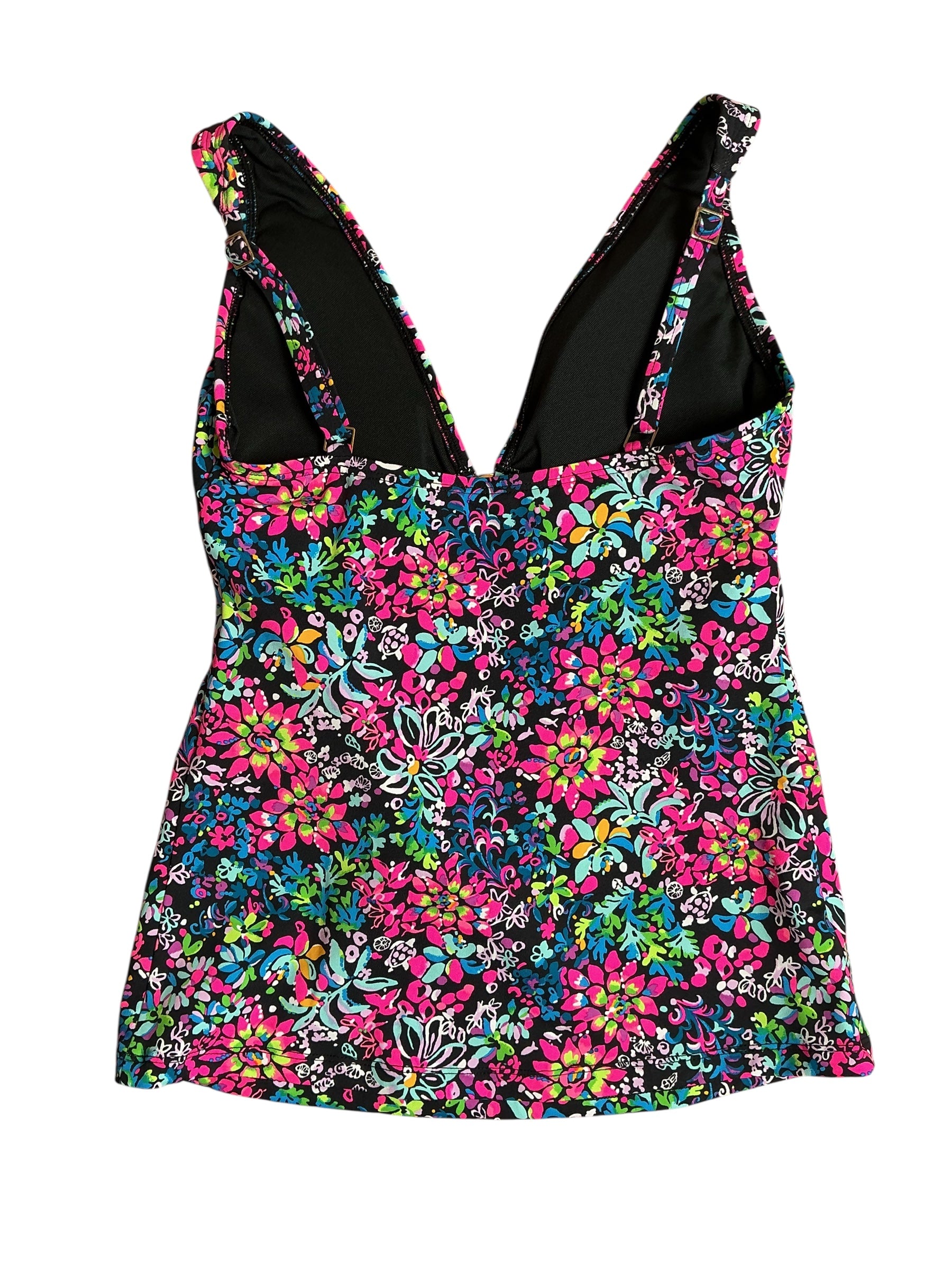 Lilly Pulitzer NWT Brentas Tankini Swimsuit - Multi Feeling Fintastic - Size 0