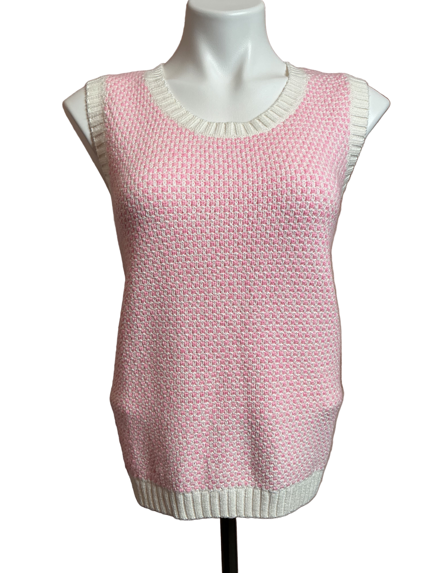 Lilly Pulitzer NWT Cavan Sweater Set Heathered Conch Shell Pink Coastal Check - Size XL