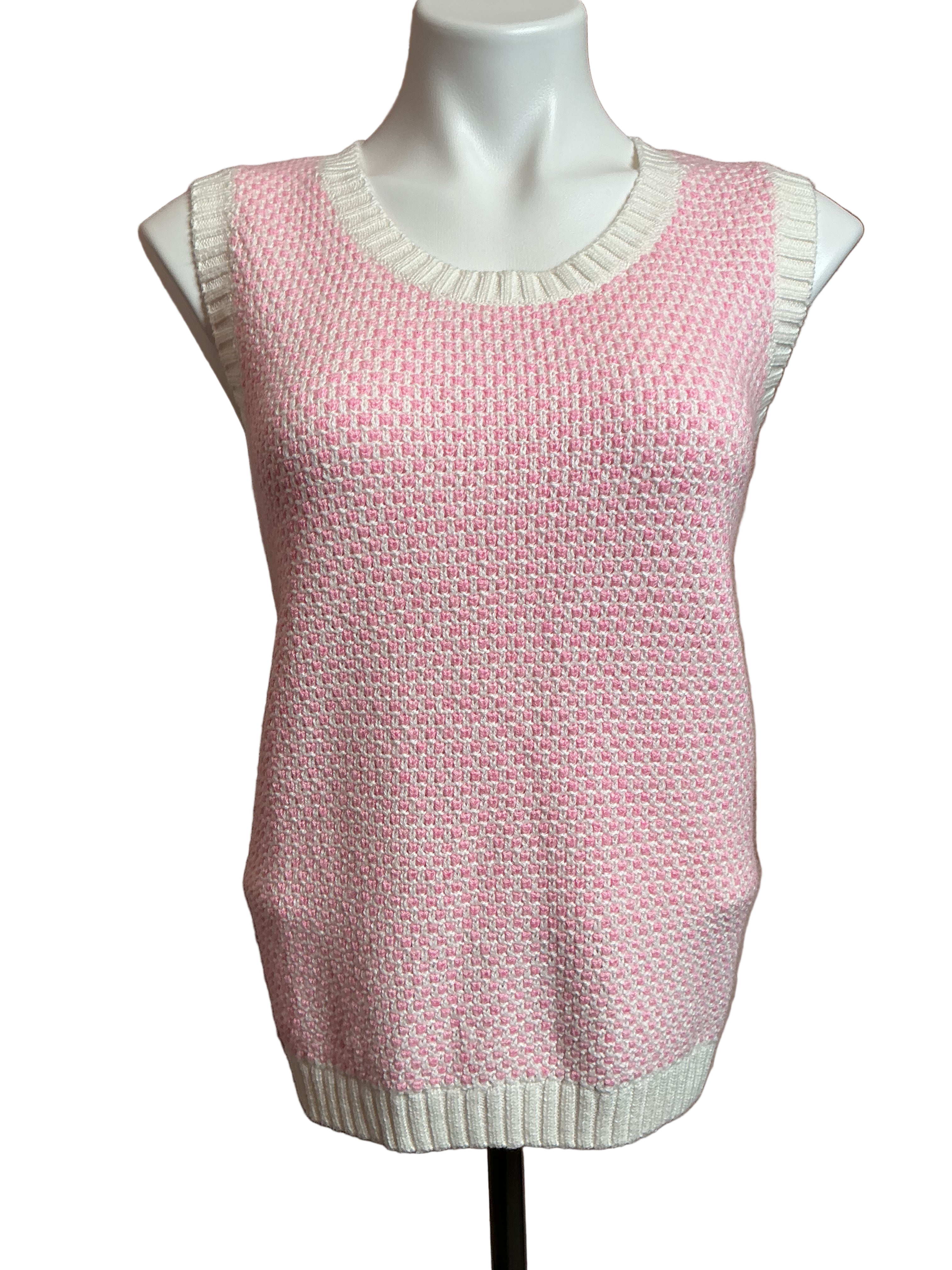 Lilly Pulitzer NWT Cavan Sweater Set Heathered Conch Shell Pink Coastal Check - Size XL