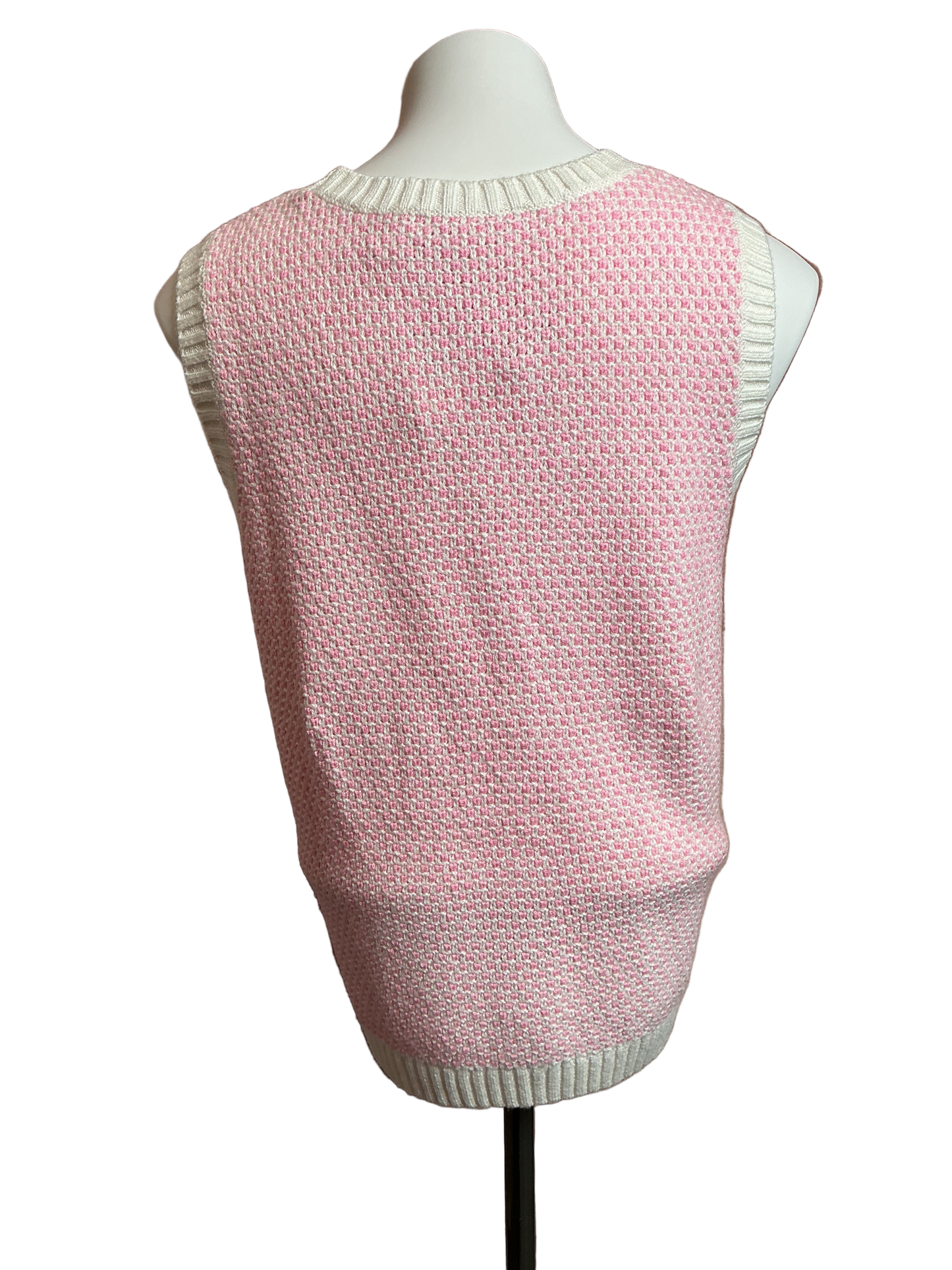 Lilly Pulitzer NWT Cavan Sweater Set Heathered Conch Shell Pink Coastal Check - Size XL