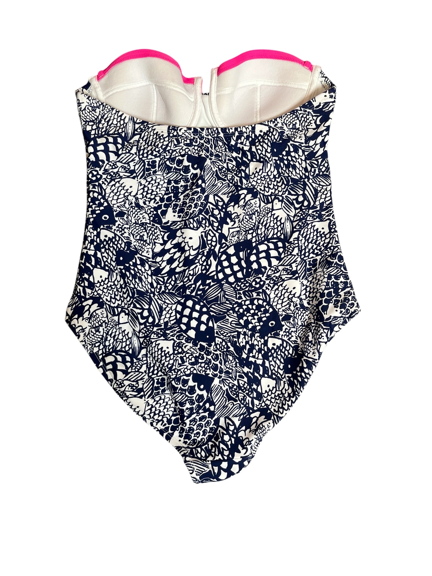 Lilly Pulitzer Ledger Halter One-Piece Swimsuit Upstream - Size M