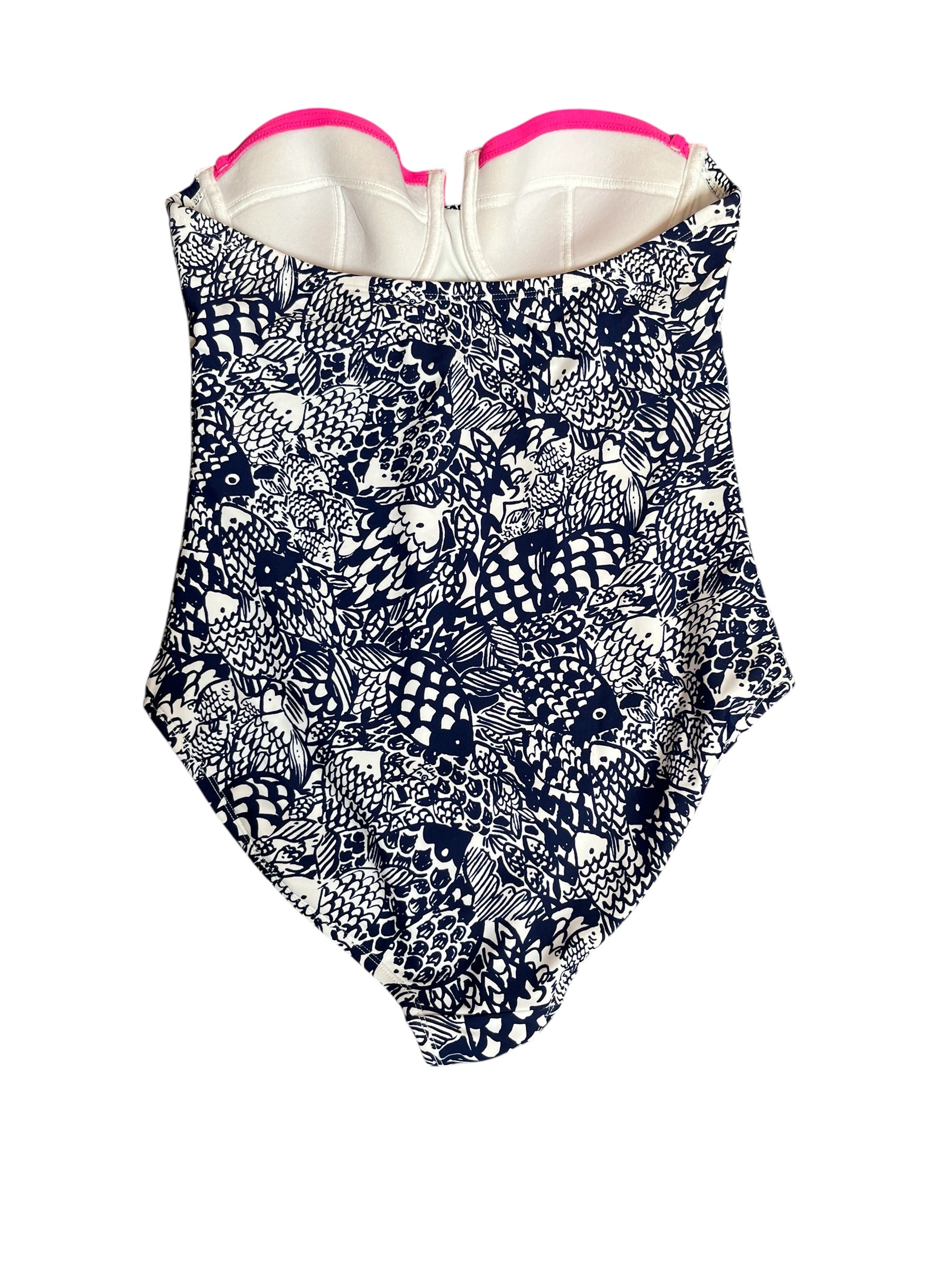 Lilly Pulitzer Ledger Halter One-Piece Swimsuit Upstream - Size M