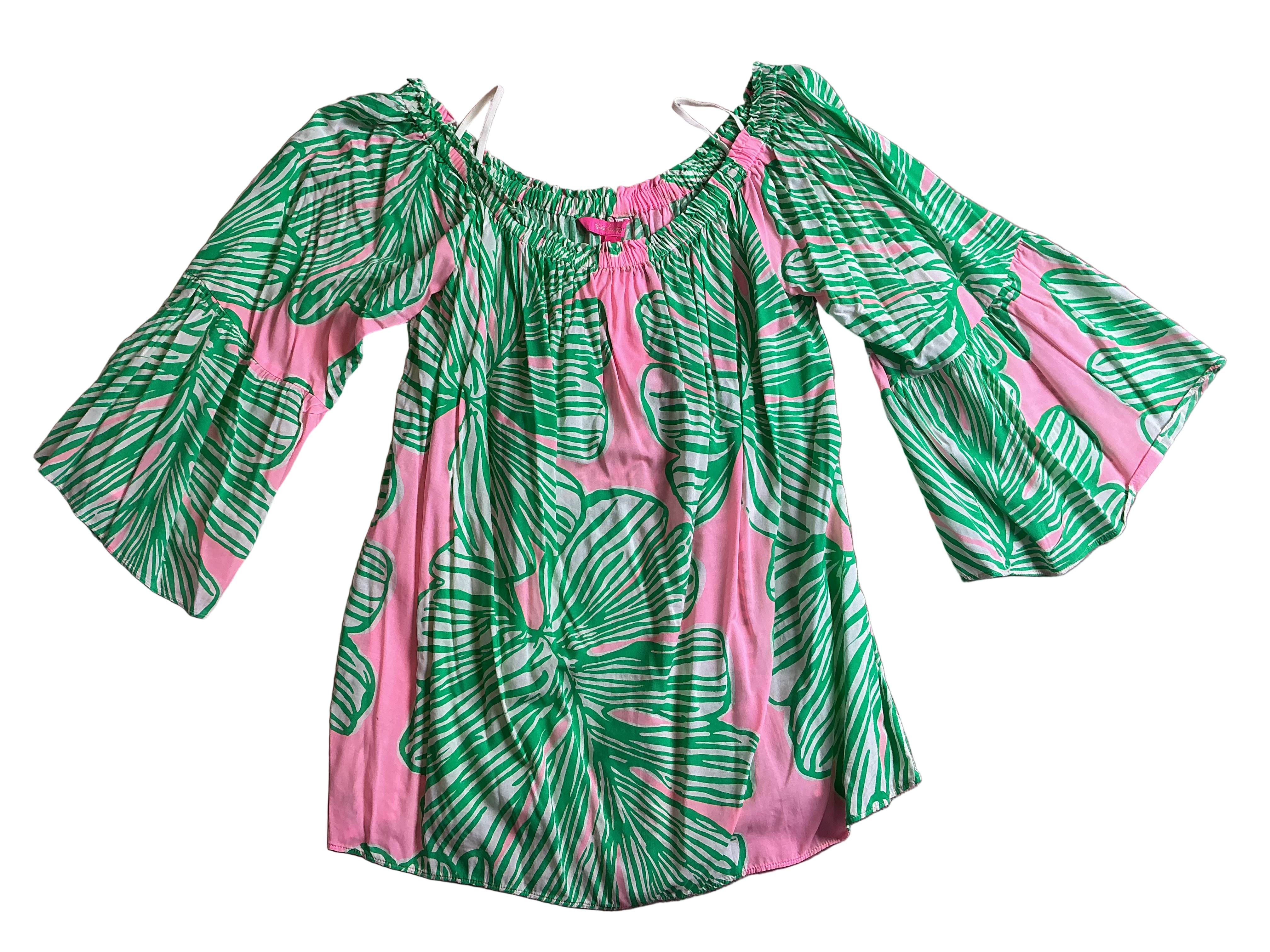 Lilly Pulitzer NWT Nevie Top Mandevilla B Who Let The Fronds Out Chase - Size L