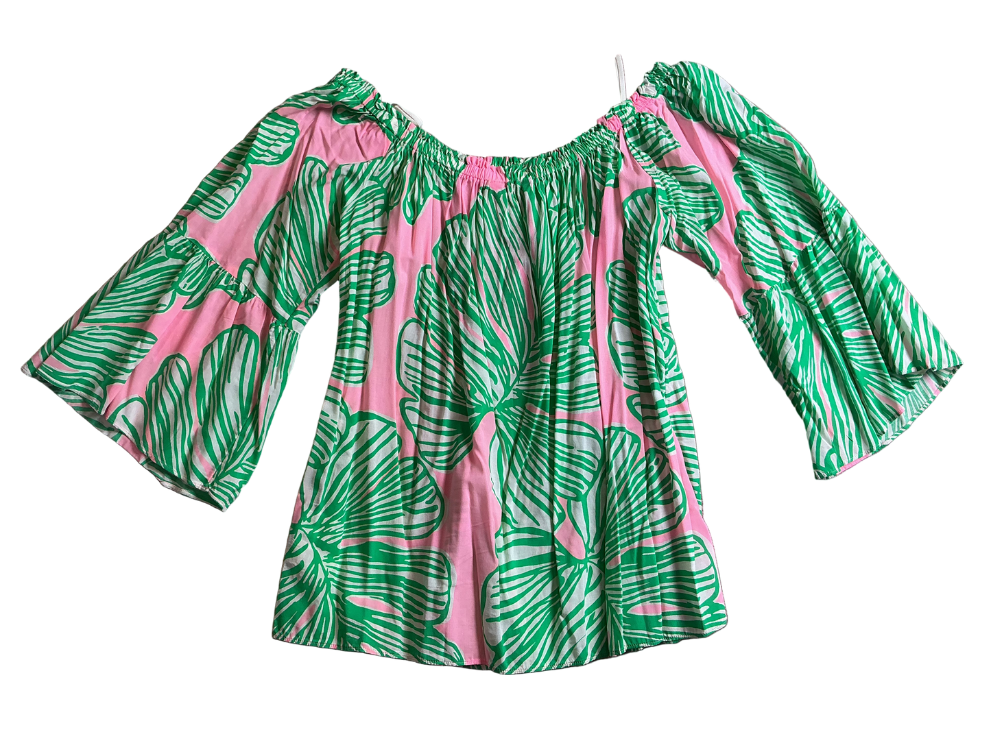 Lilly Pulitzer NWT Nevie Top Mandevilla B Who Let The Fronds Out Chase - Size L