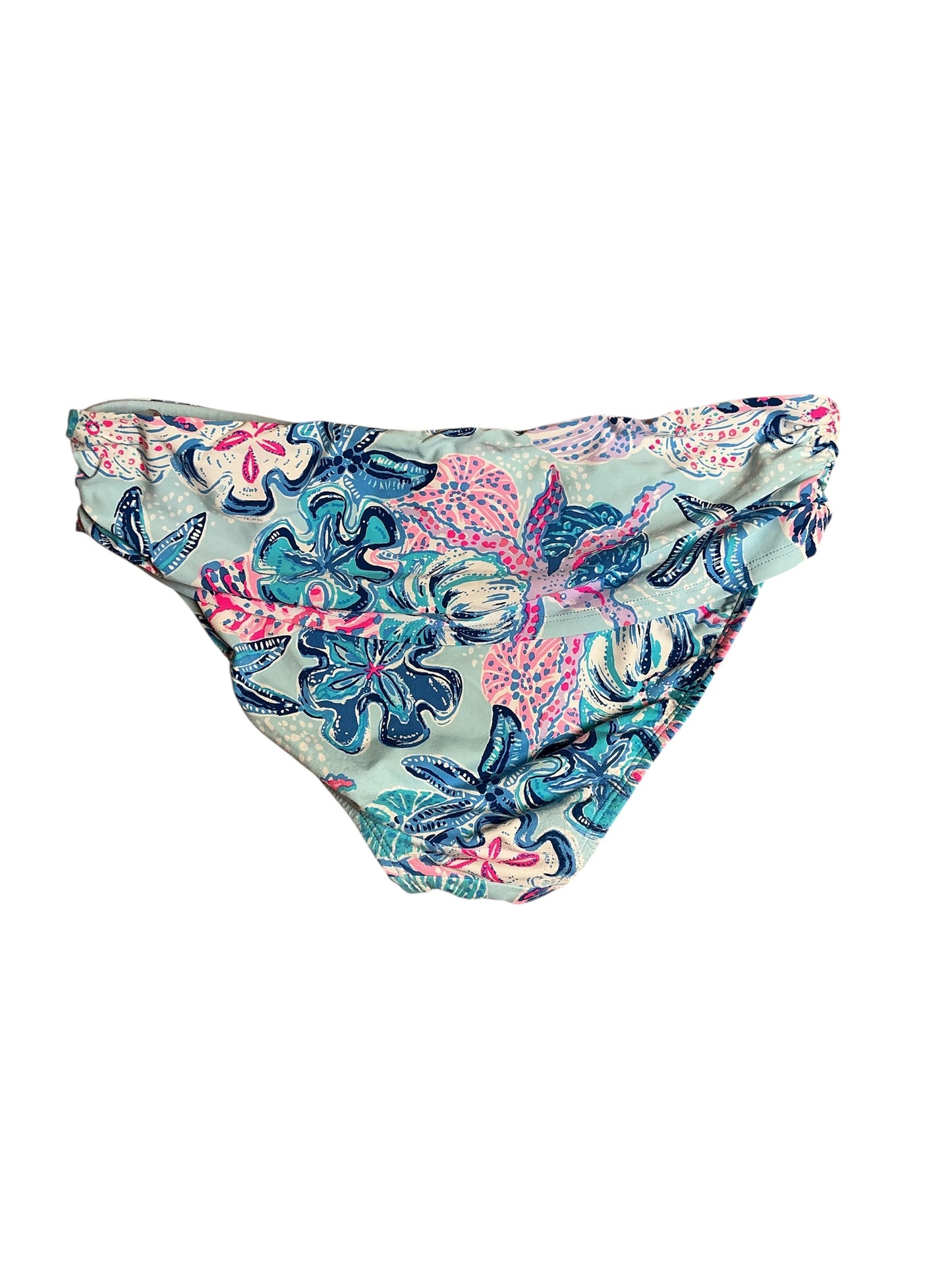 Lilly Pulitzer Lagoon Sarong Hipster Swimsuit Bottom - Multi Bahamas Beachcomber - Size 8