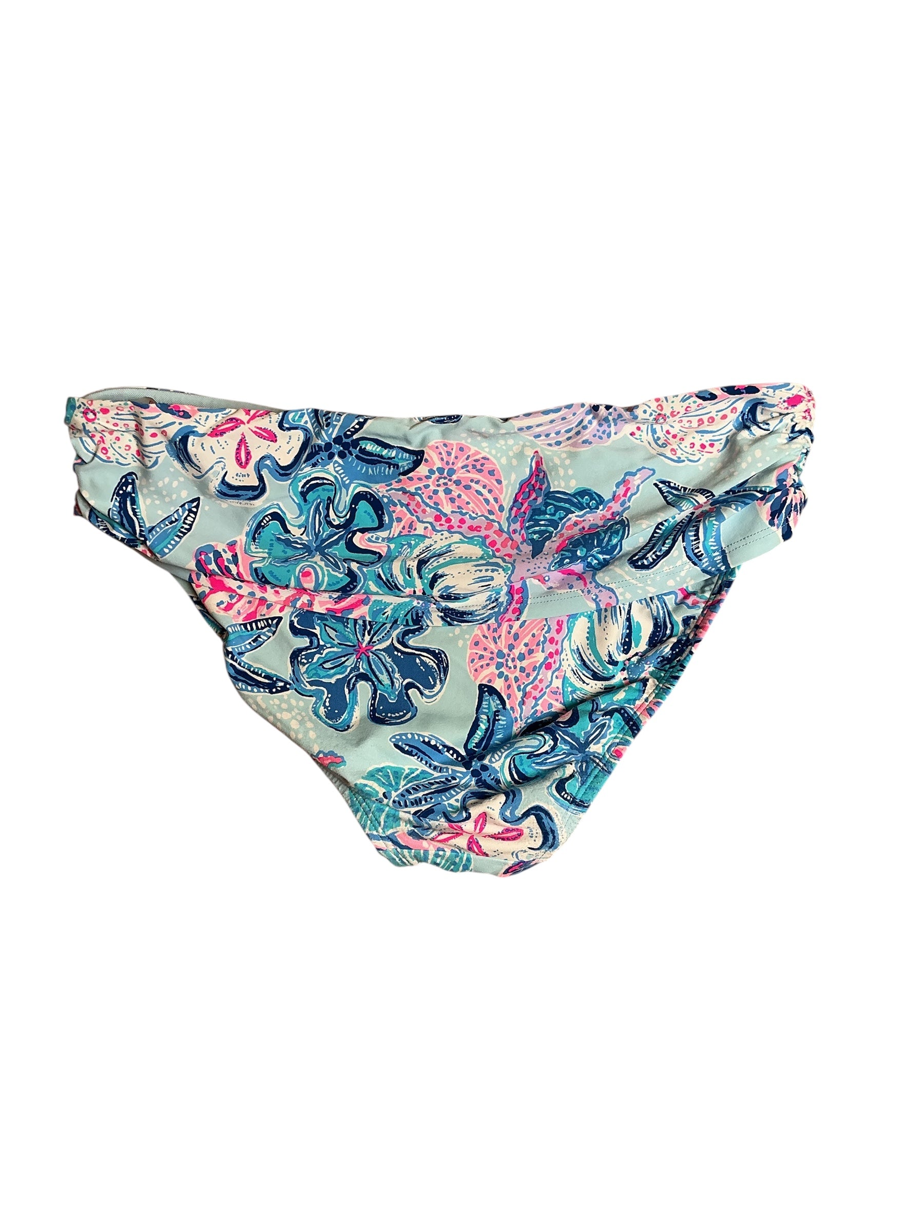 Lilly Pulitzer Lagoon Sarong Hipster Swimsuit Bottom - Multi Bahamas Beachcomber - Size 8