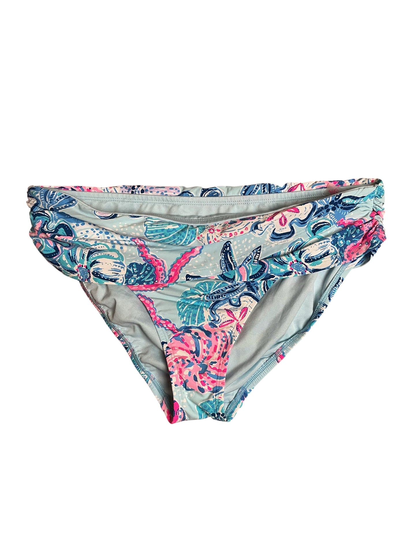 Lilly Pulitzer Lagoon Sarong Hipster Swimsuit Bottom - Multi Bahamas Beachcomber - Size 8