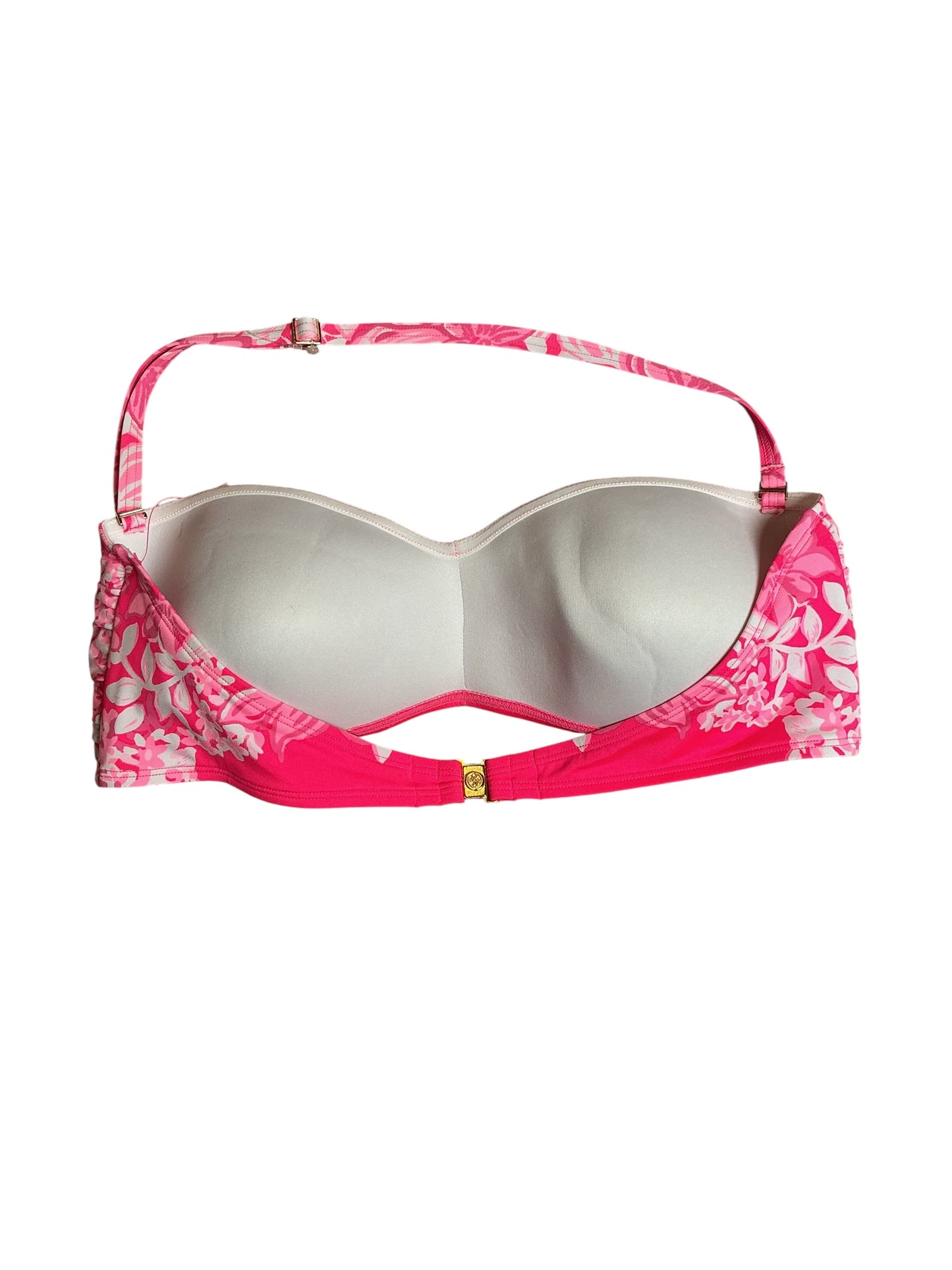 Lilly Pulitzer NWT Aislyn Bandeau Swimsuit Top - Shadow Dancer Engineered Bikini Top - Size 14