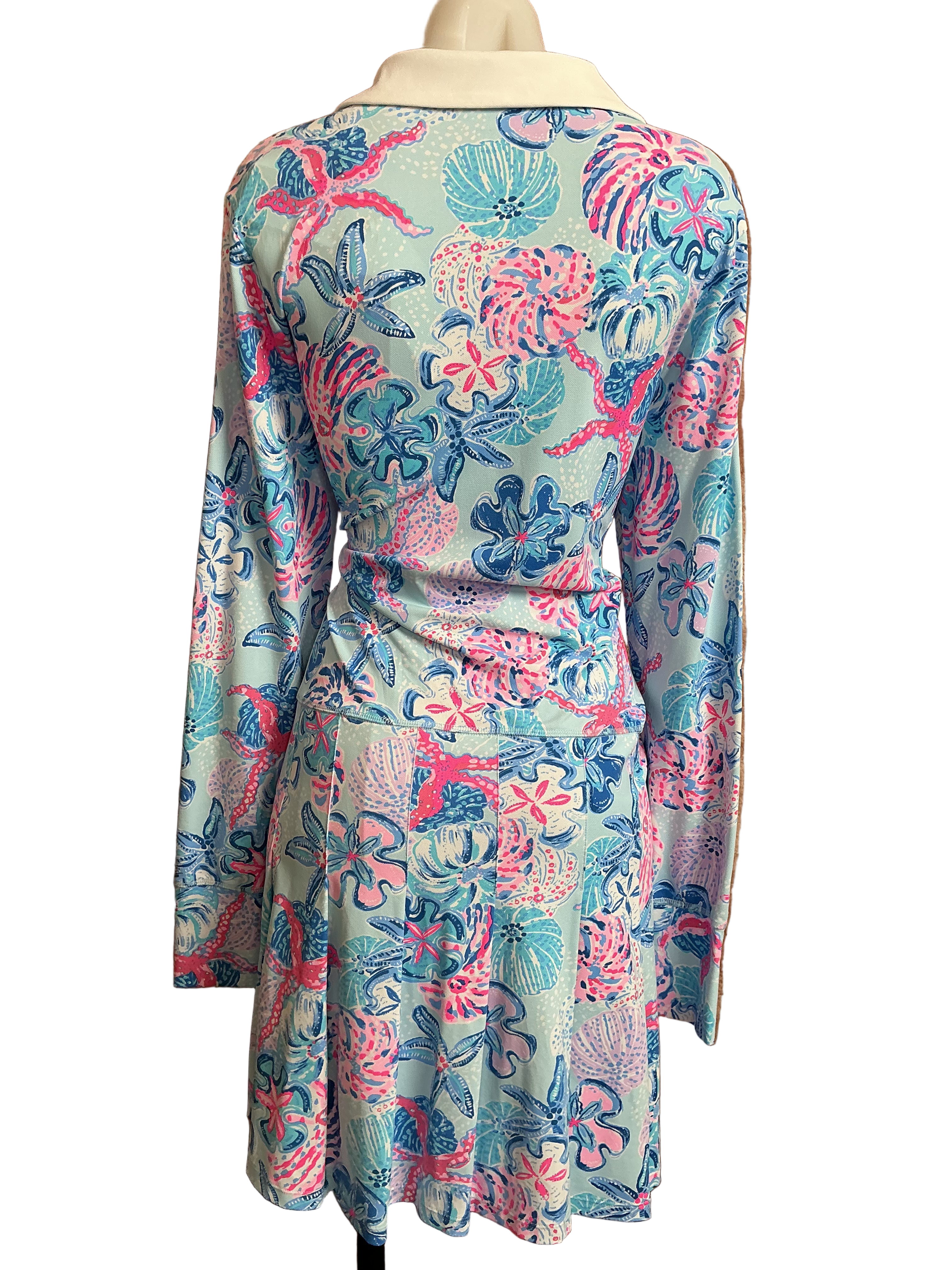 Lilly Pulitzer NWT Turtle Club Dress UPF 50+ Multi Bahamas BeachComber - Size XL