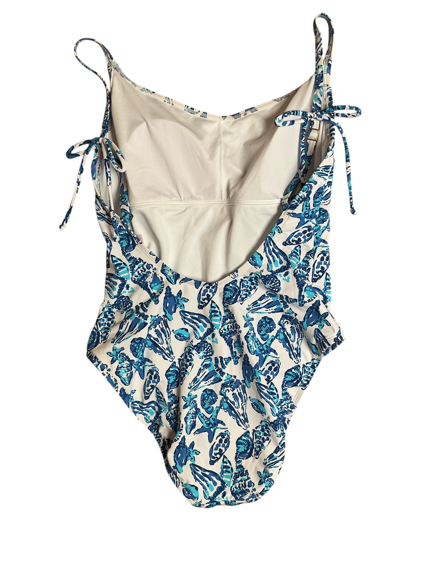 Lilly Pulitzer NWT Lima One Piece Swimsuit - Resort White Shell Collector - Size 8