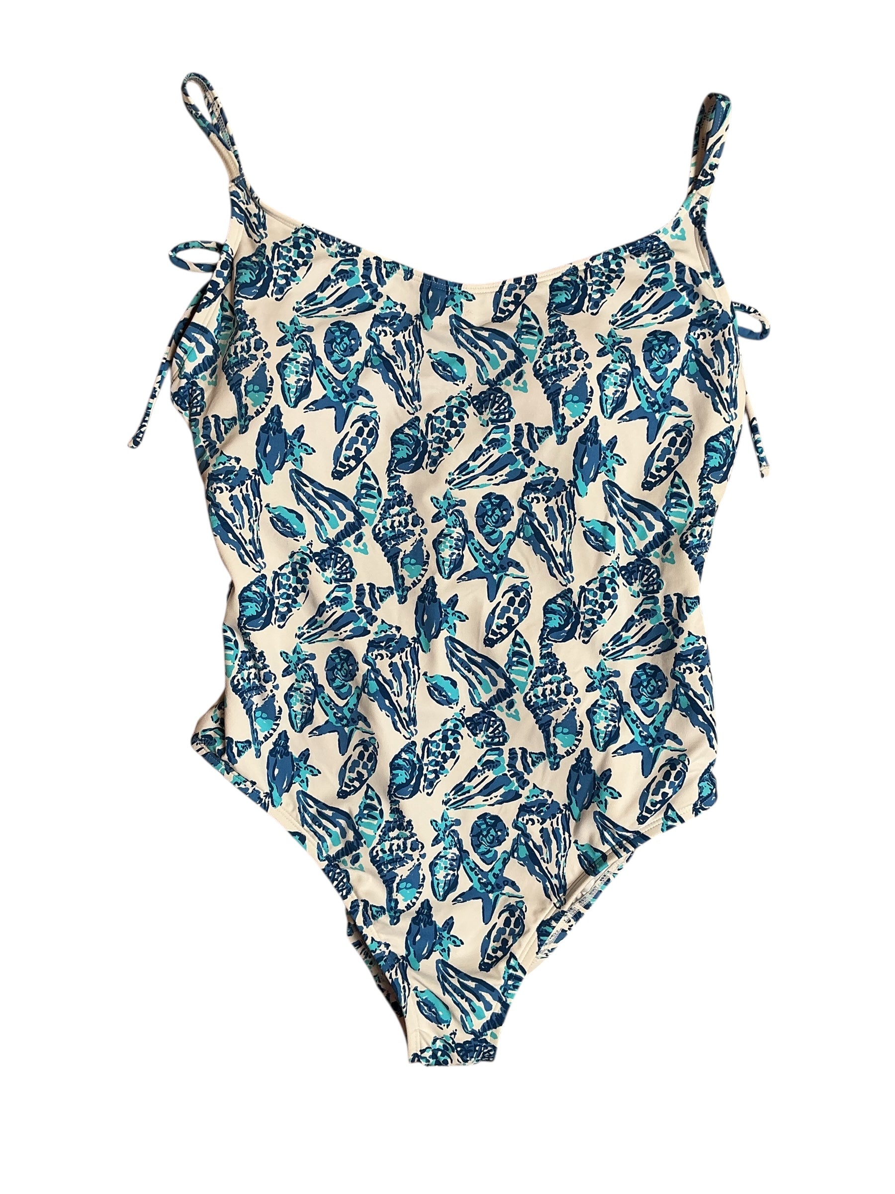 Lilly Pulitzer NWT Lima One Piece Swimsuit - Resort White Shell Collector - Size 8