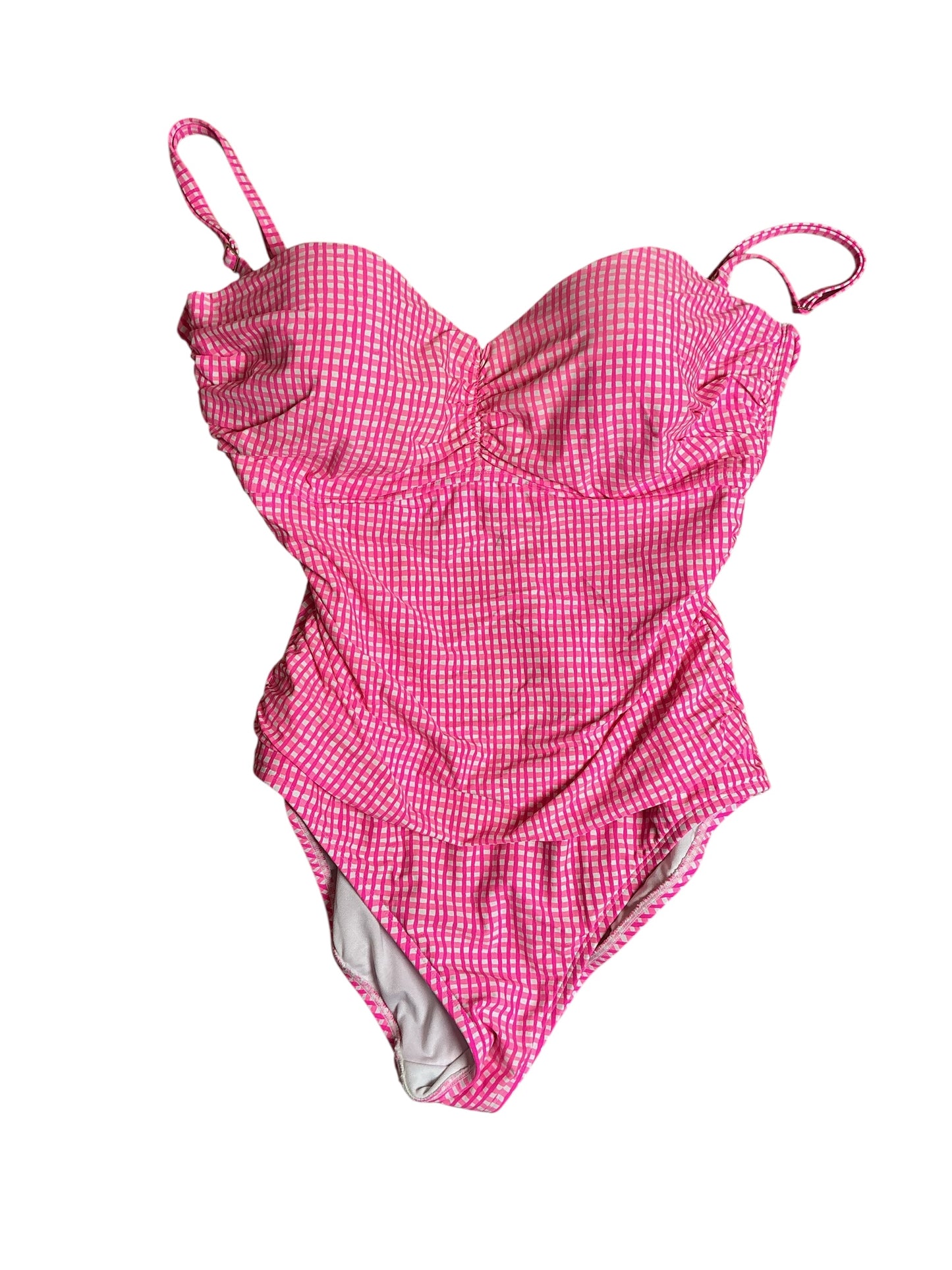 Lilly Pulitzer Layne One Piece Swimsuit - Pink Isle Along The Same Line - Size 14