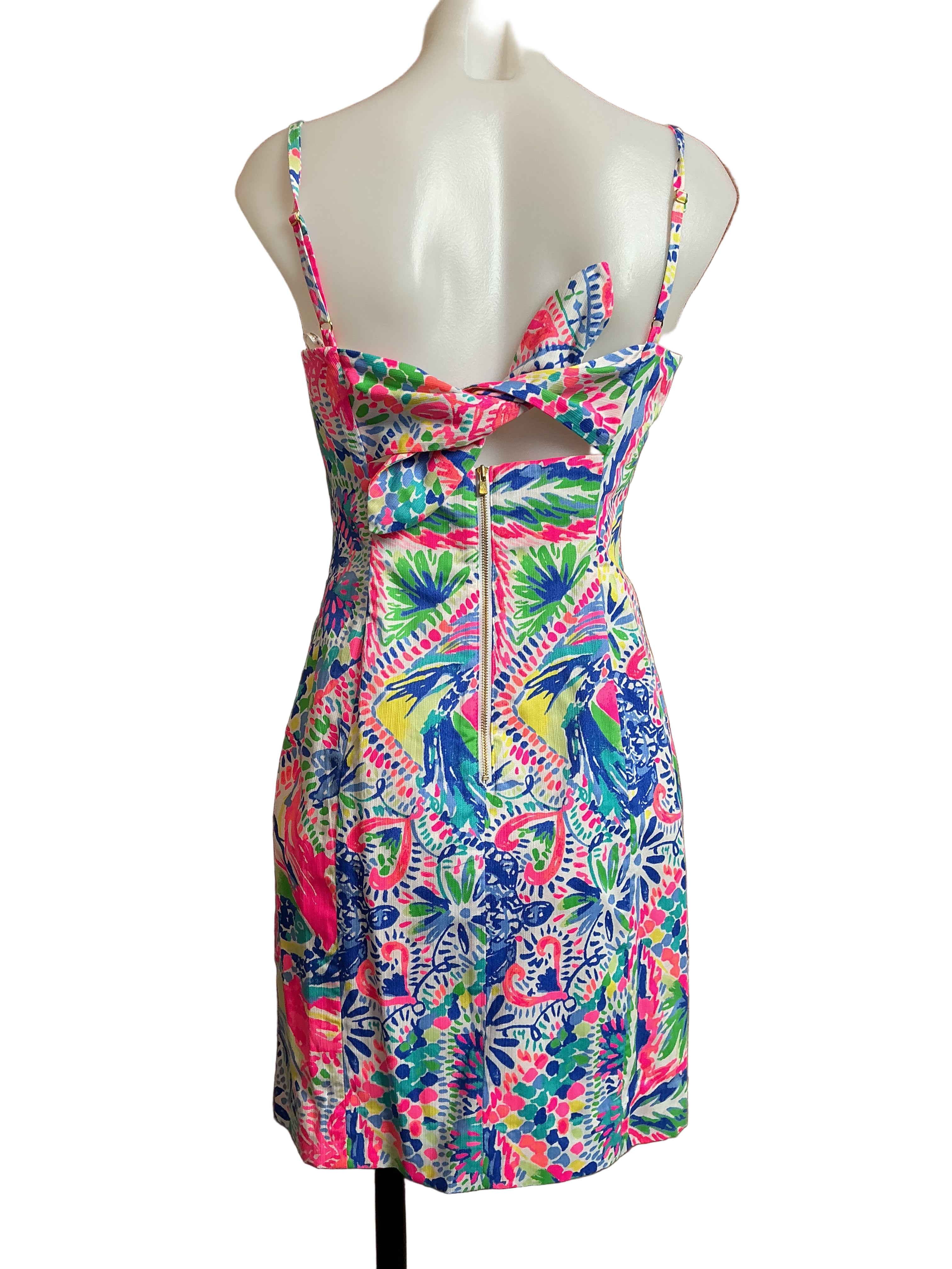 Lilly Pulitzer NWT Shelli Stretch Shift Multi Dancing On The Deck - Size 2