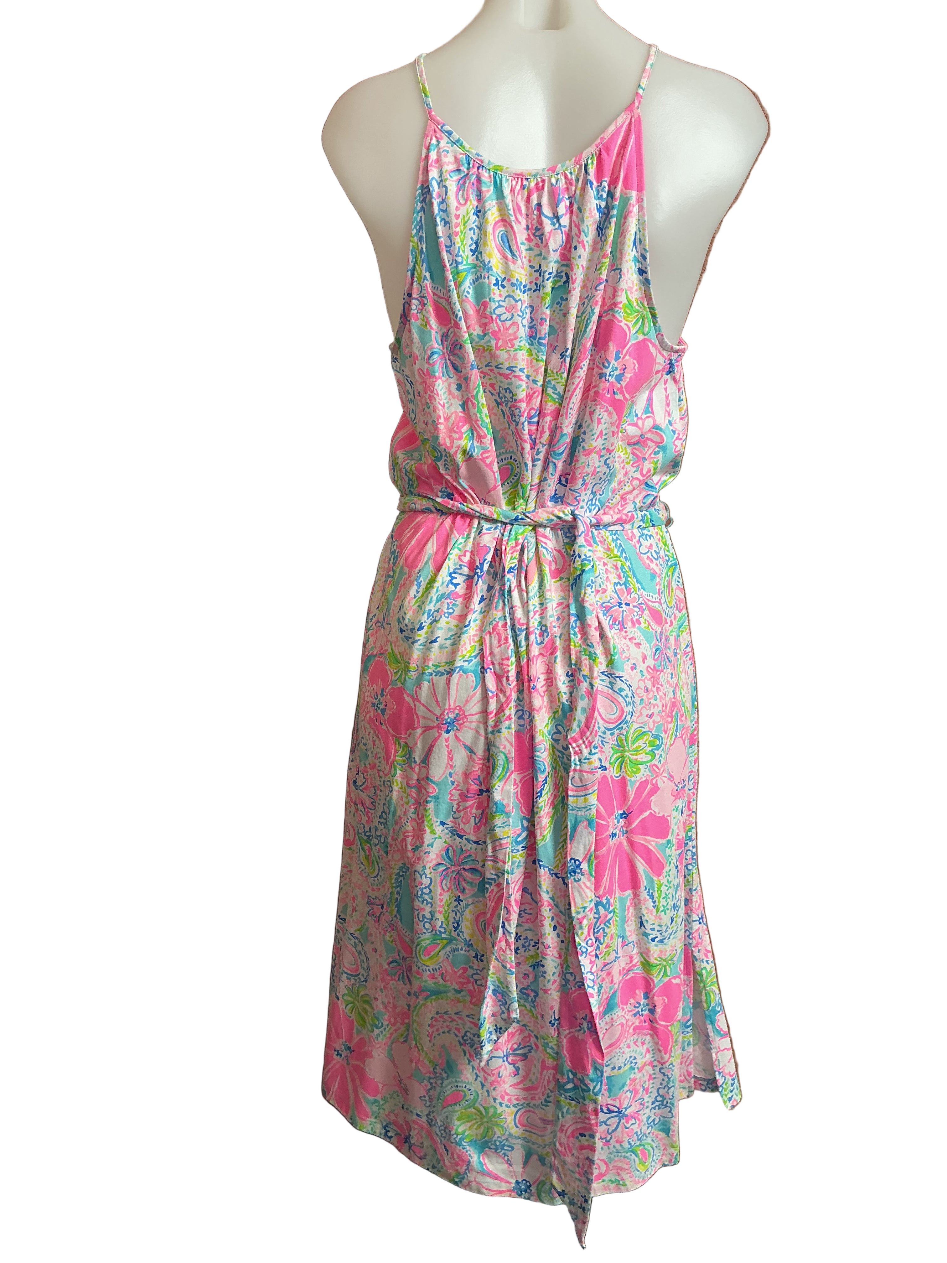 Lilly Pulitzer Mabry Midi Dress Flock Full of Fun - Size L