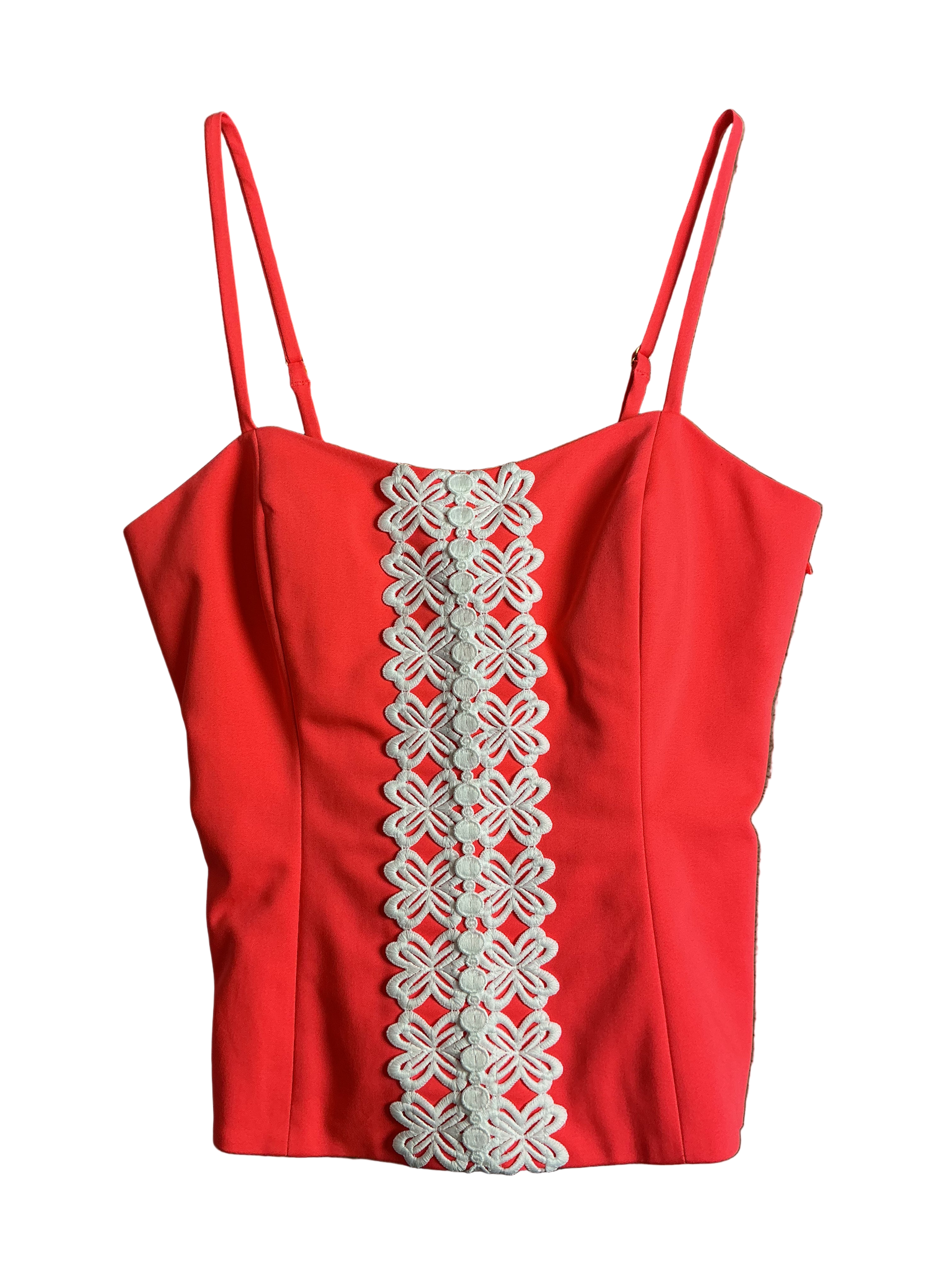 Lilly Pulitzer NWT Shelli Stretch Top Cane Coral - Size 2