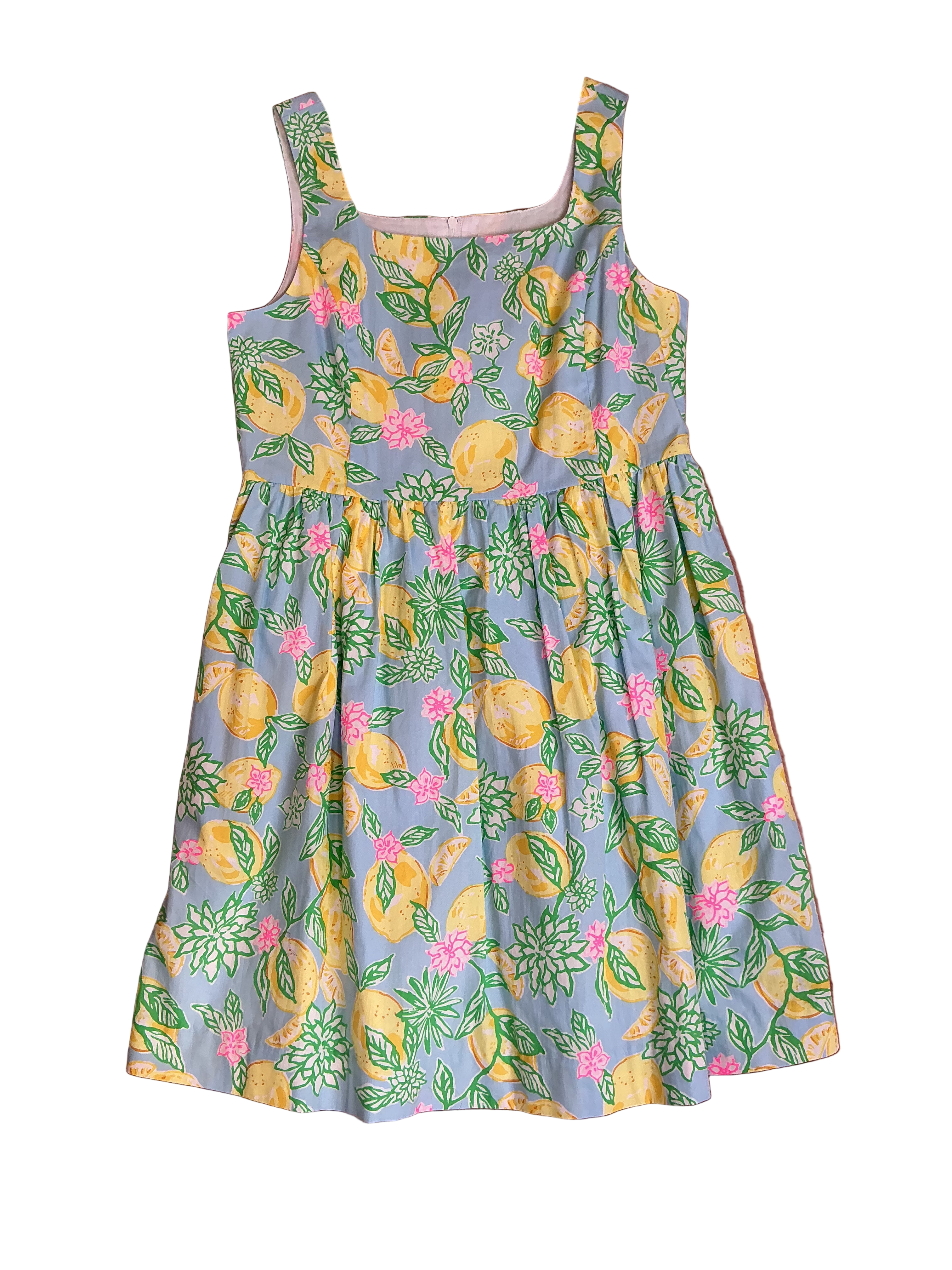 Lilly Pulitzer NWT Bellefleur Dress Bluette Make Lemonade - Size 14