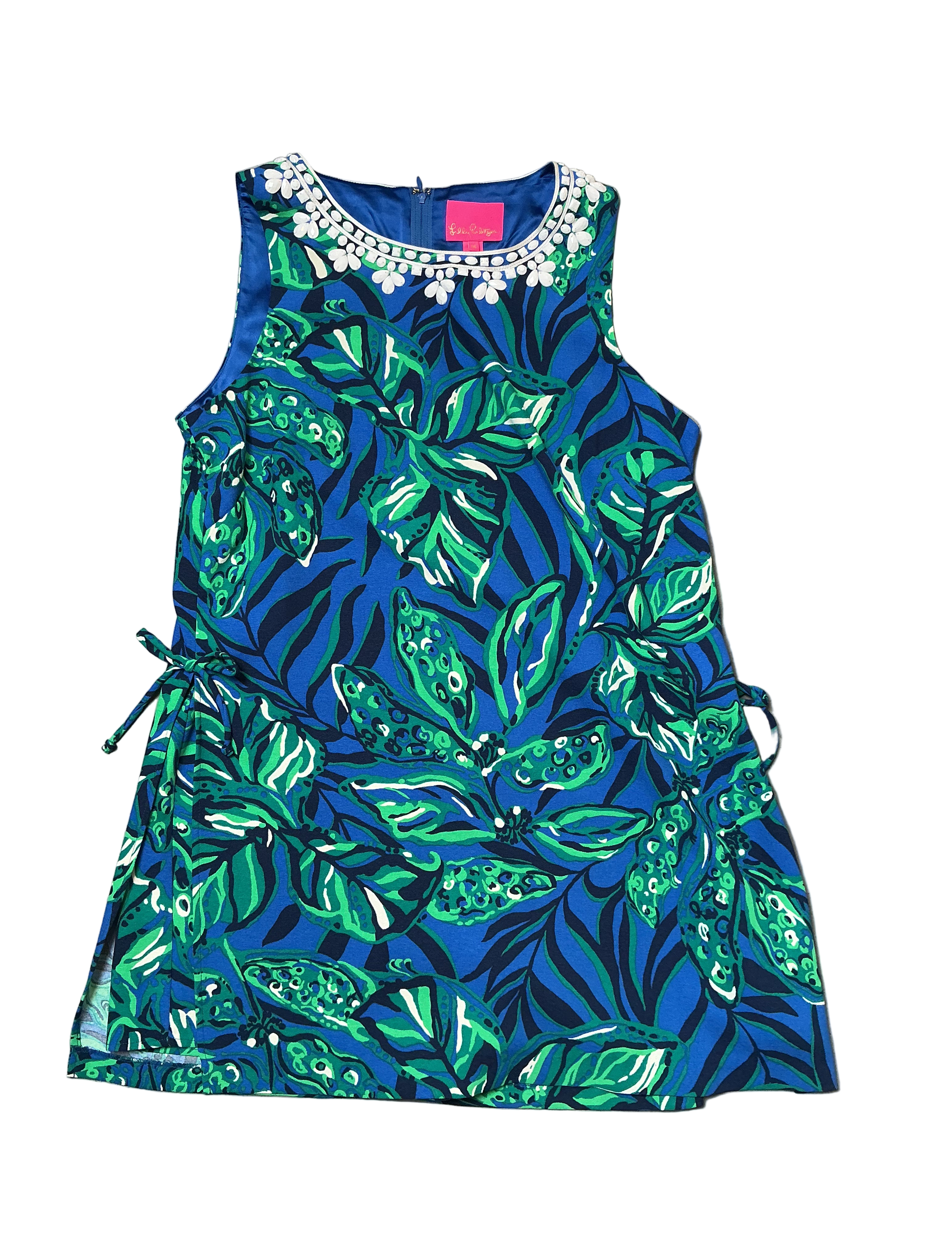 Lilly Pulitzer NWT Donna Sleeveless Romper Indigo Breeze Shady Gators - Size 16