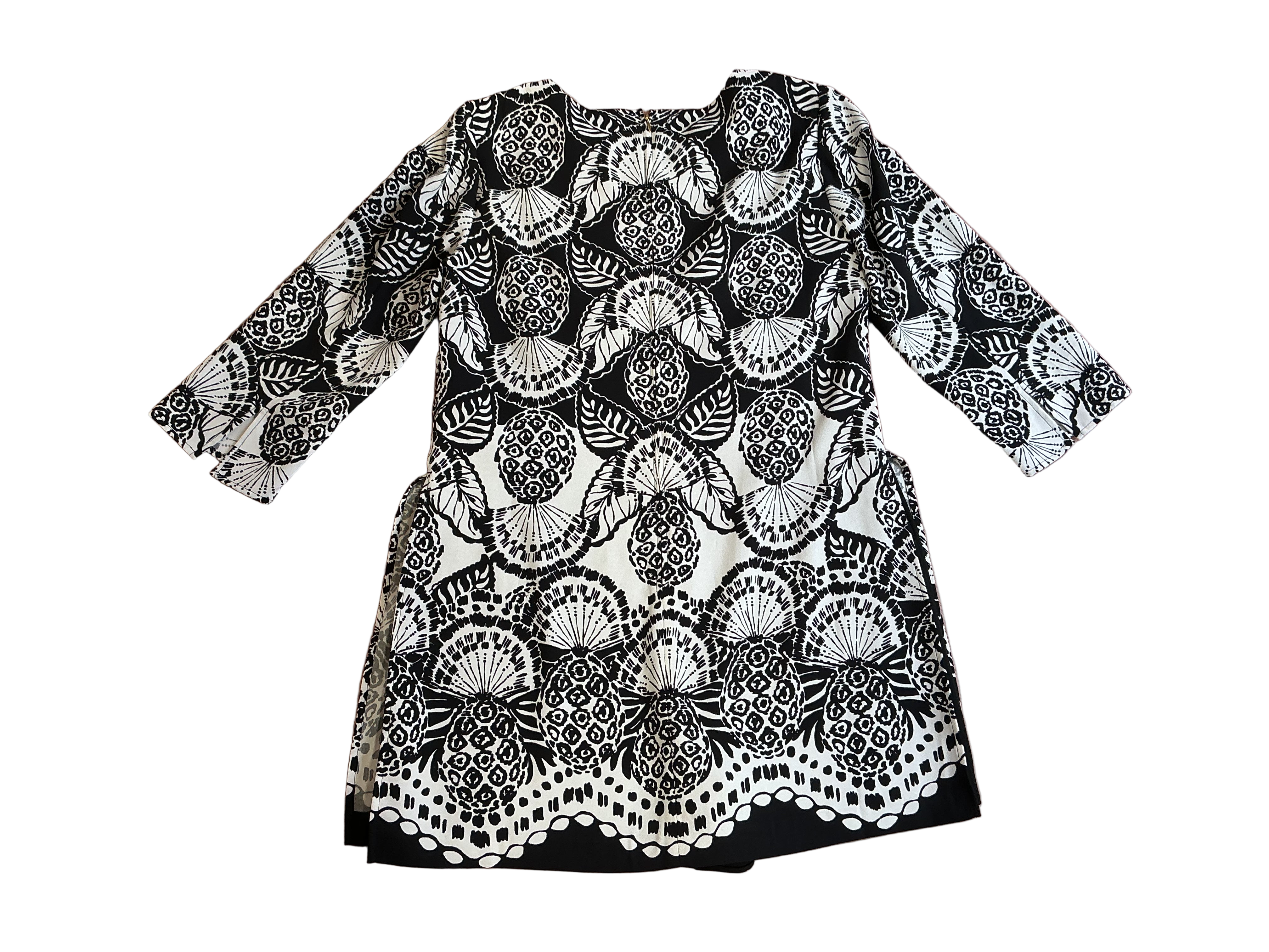 Lilly Pulitzer NWT Annwyn Long Sleeve Romper Coconut Pineapple Princess Engineered Romper - Size 14