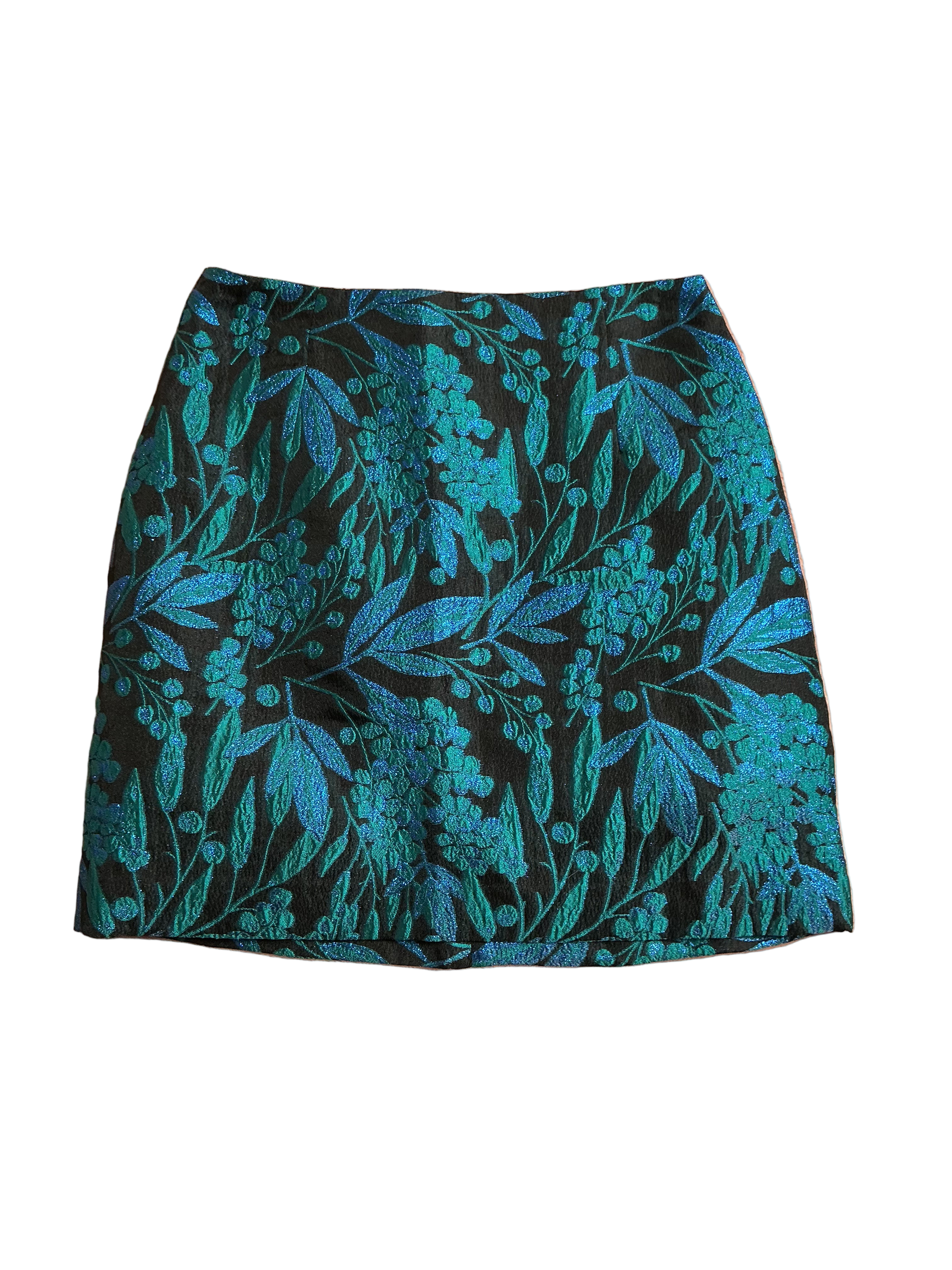 Lilly Pulitzer NWT Redmond Mini Skirt Deep Lagoon Berry Wild Metallic Br - Size 0
