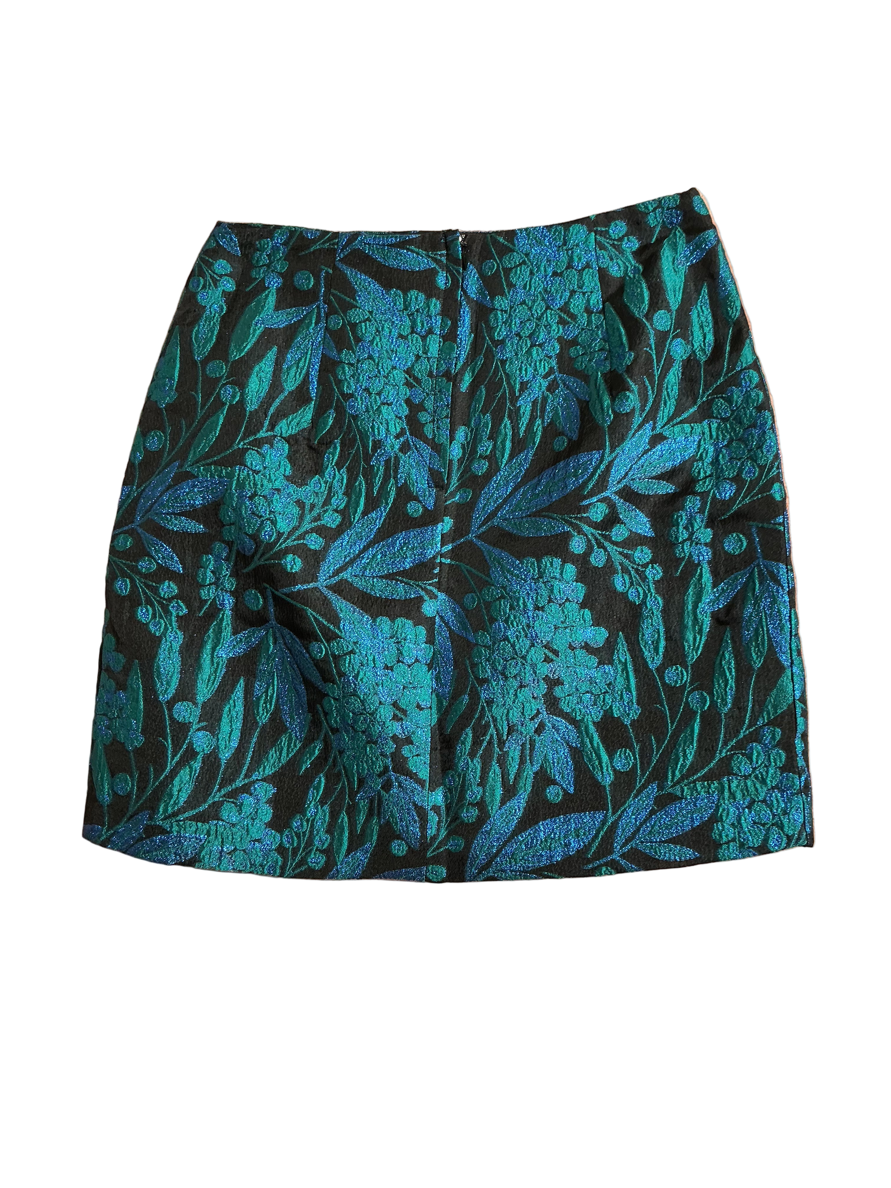 Lilly Pulitzer NWT Redmond Mini Skirt Deep Lagoon Berry Wild Metallic Br - Size 0