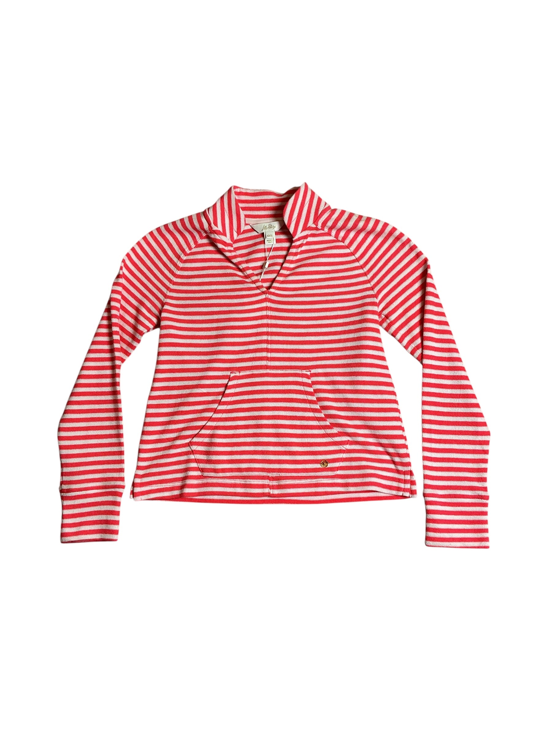 Lilly Pulitzer NWT Cassi Popover Cane Coral St Tropez Stripe - Size XXS