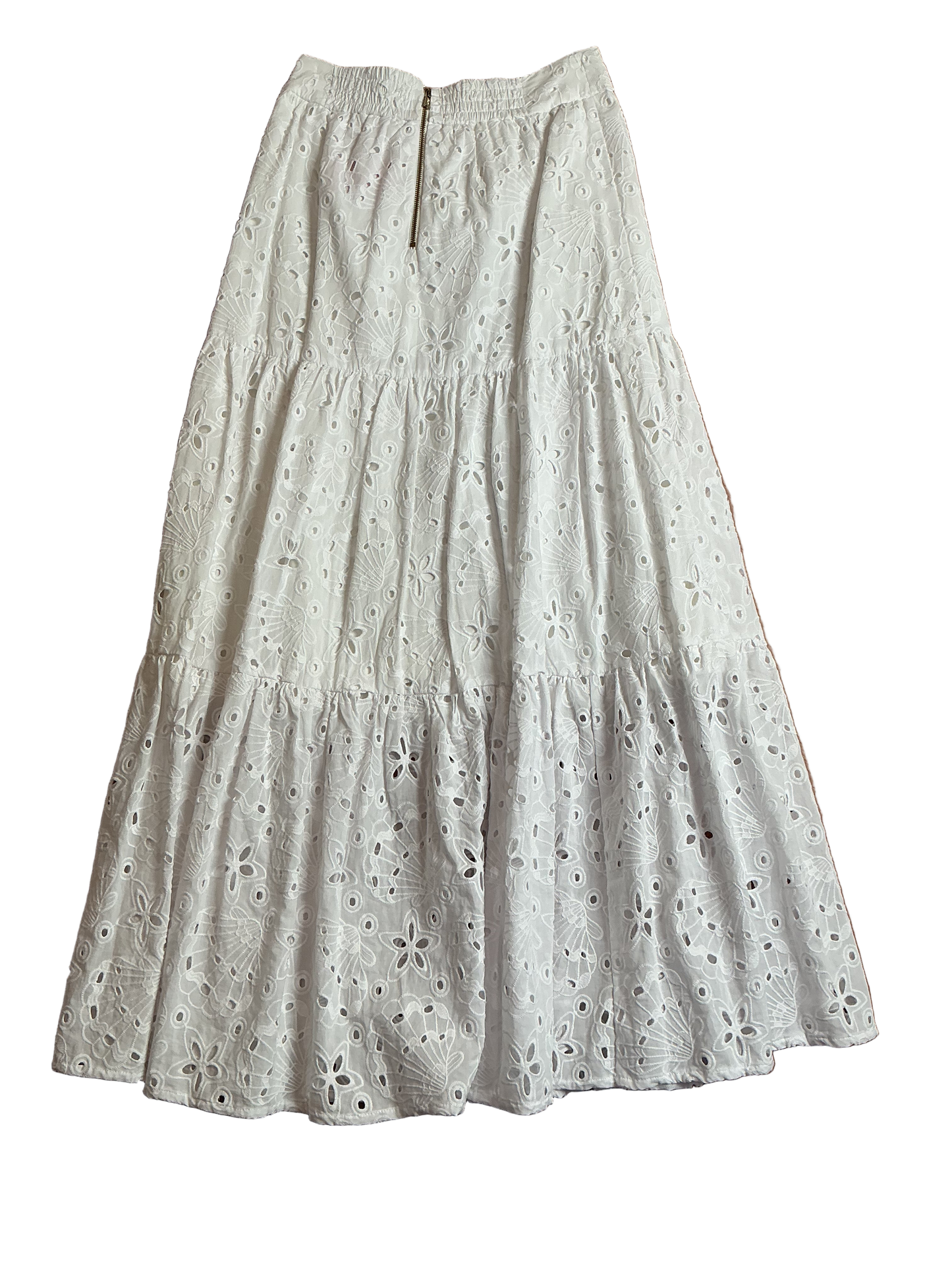 Lilly Pulitzer NWT Winslow Eyelet Maxi Skirt Resort White Sealife Eyelet - Size 00