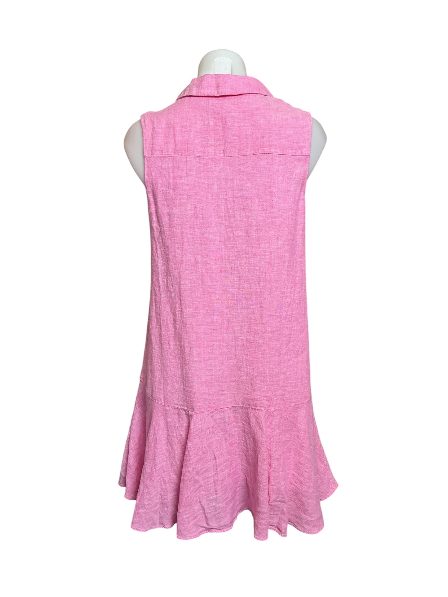 Lilly Pulitzer NWT Ellowyn Linen Dress - Sunkissed Pink X Resort White - Size XS
