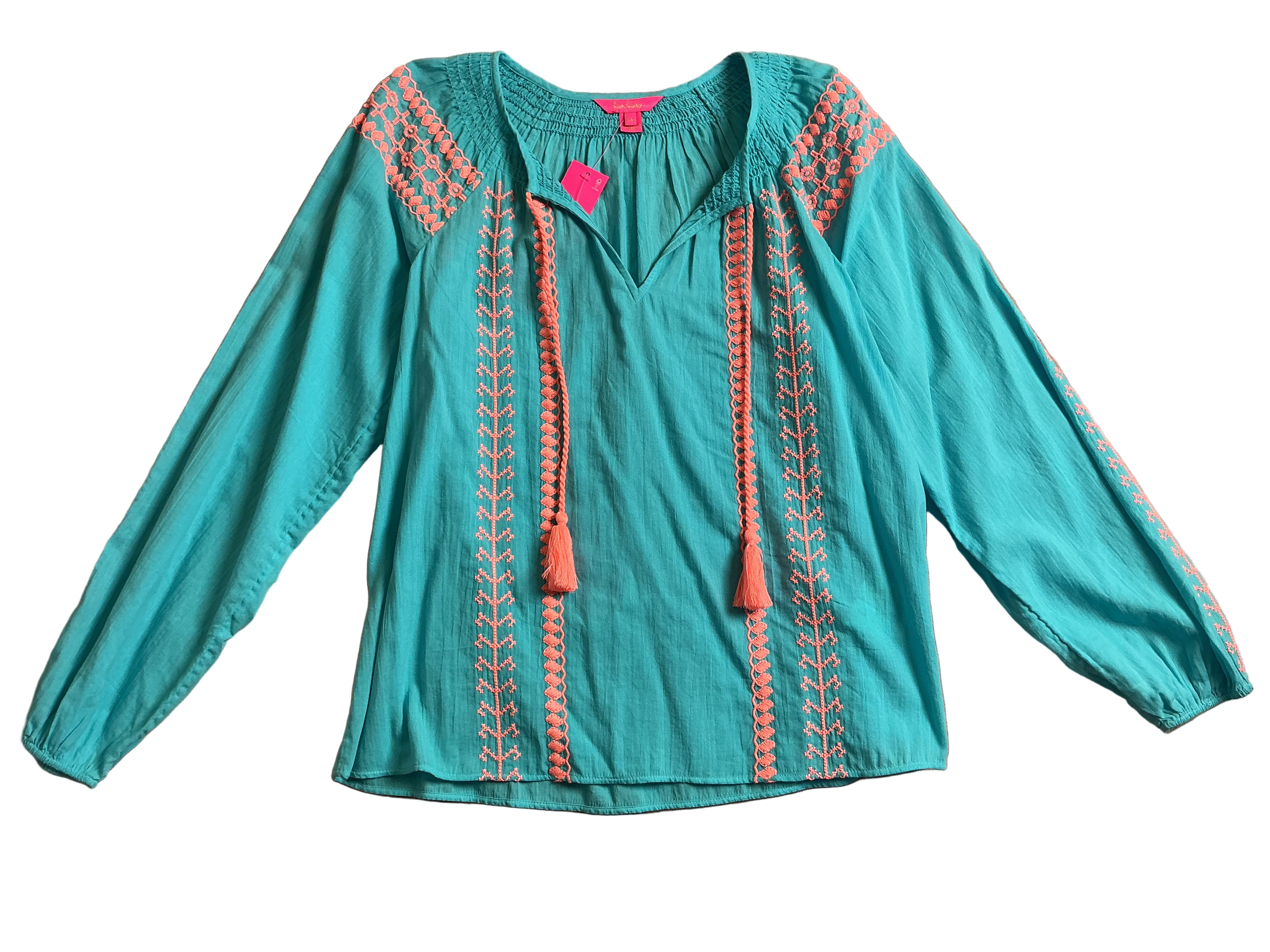 Lilly Pulitzer NWT Lara Top Bermuda Blue - Size M