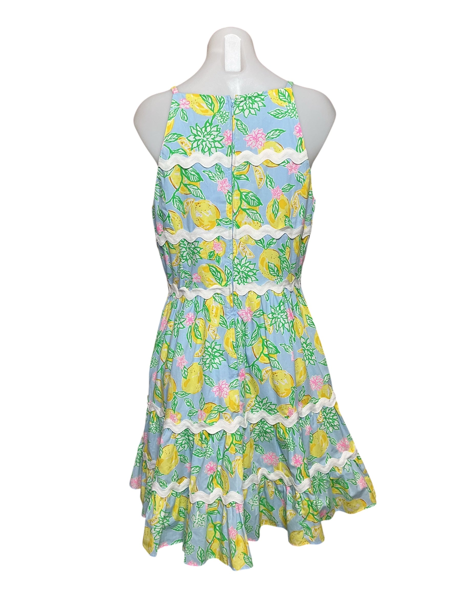 Lilly Pulitzer NWT Angelynn Dress - Bluette Make Lemonade - Size 8