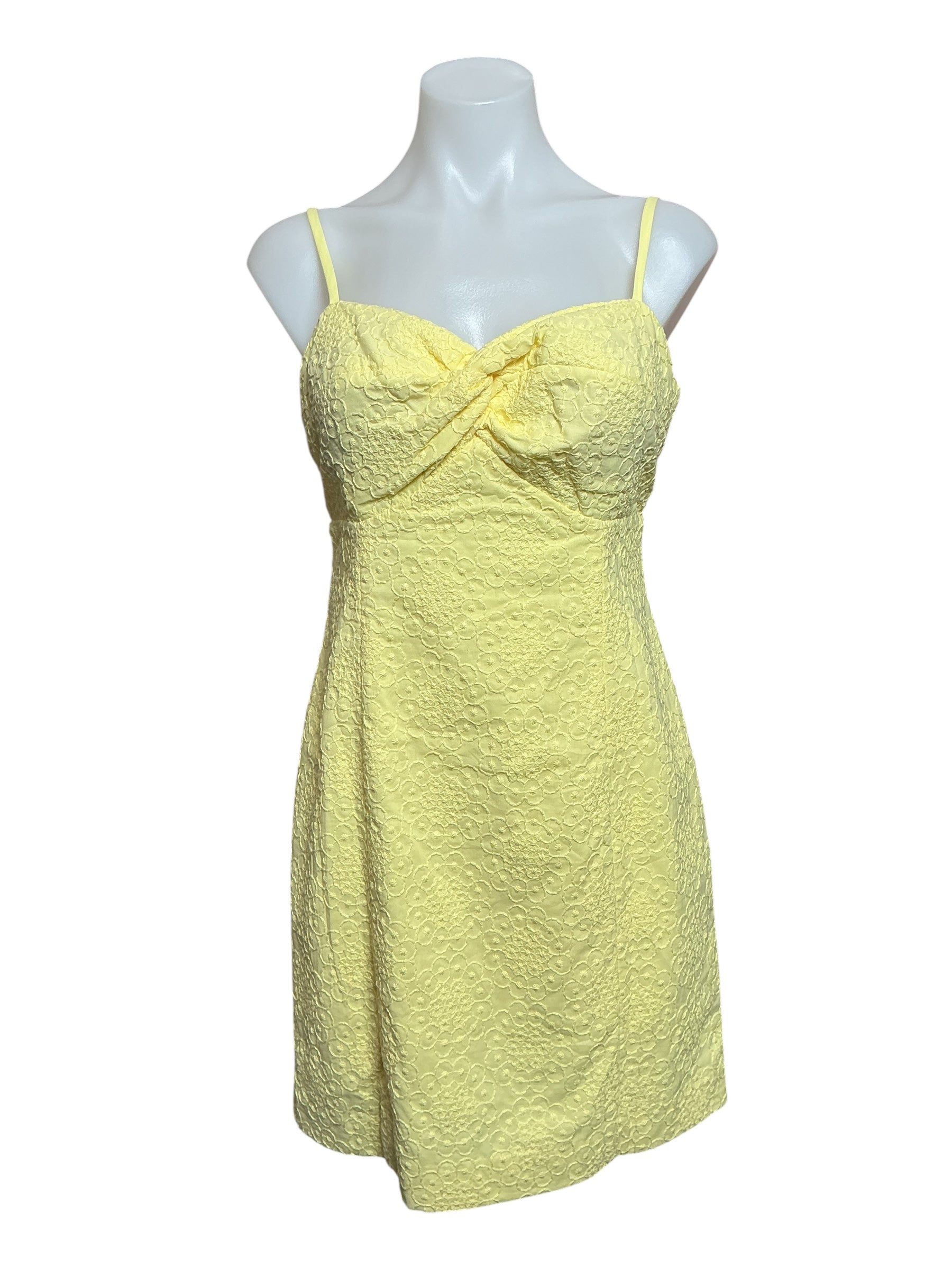 Lilly Pulitzer NWT Lilamae Dress - Limoncello Bubble Embroidery - Size 6