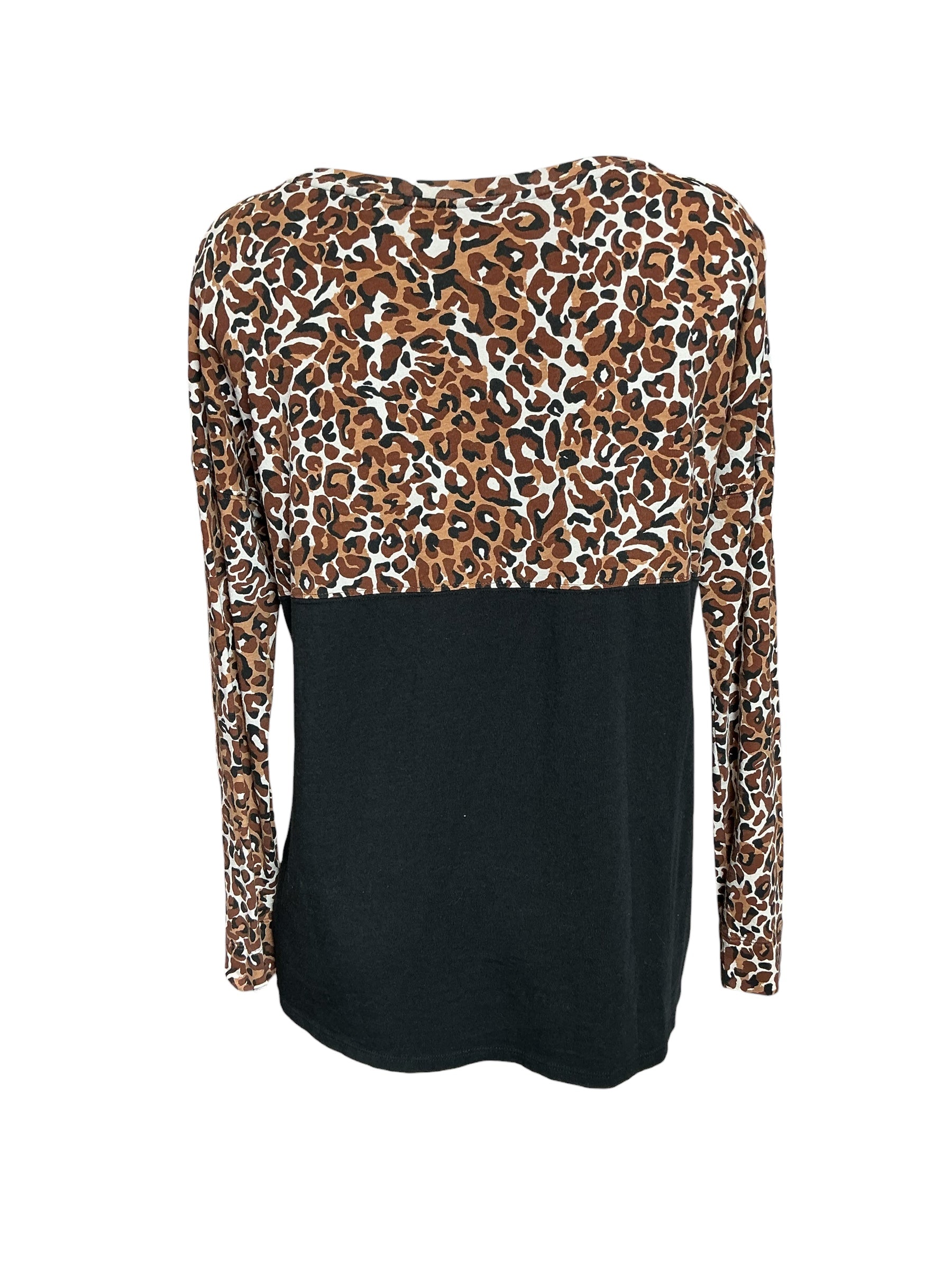 Lilly Pulitzer Finn Long Sleeve Top - Chocolate X Onyx My Favorite Spot - Size S