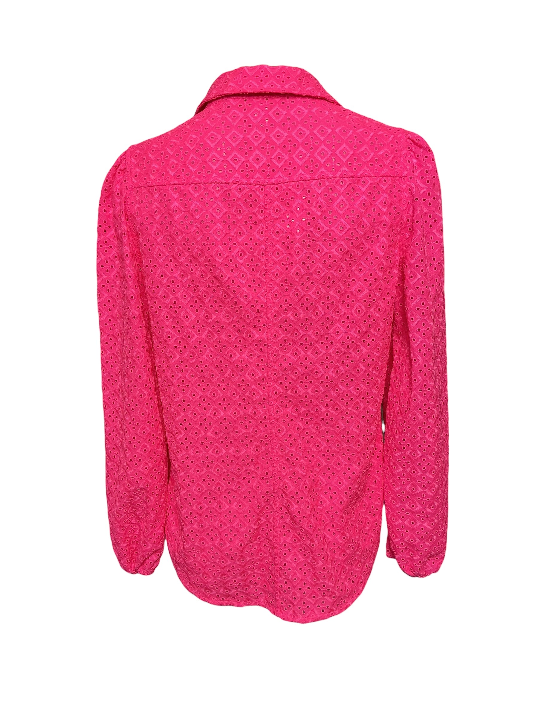 Lilly Pulitzer Sea Breeze Eyelet - Pink Isle Ditsy Diamond - Size S