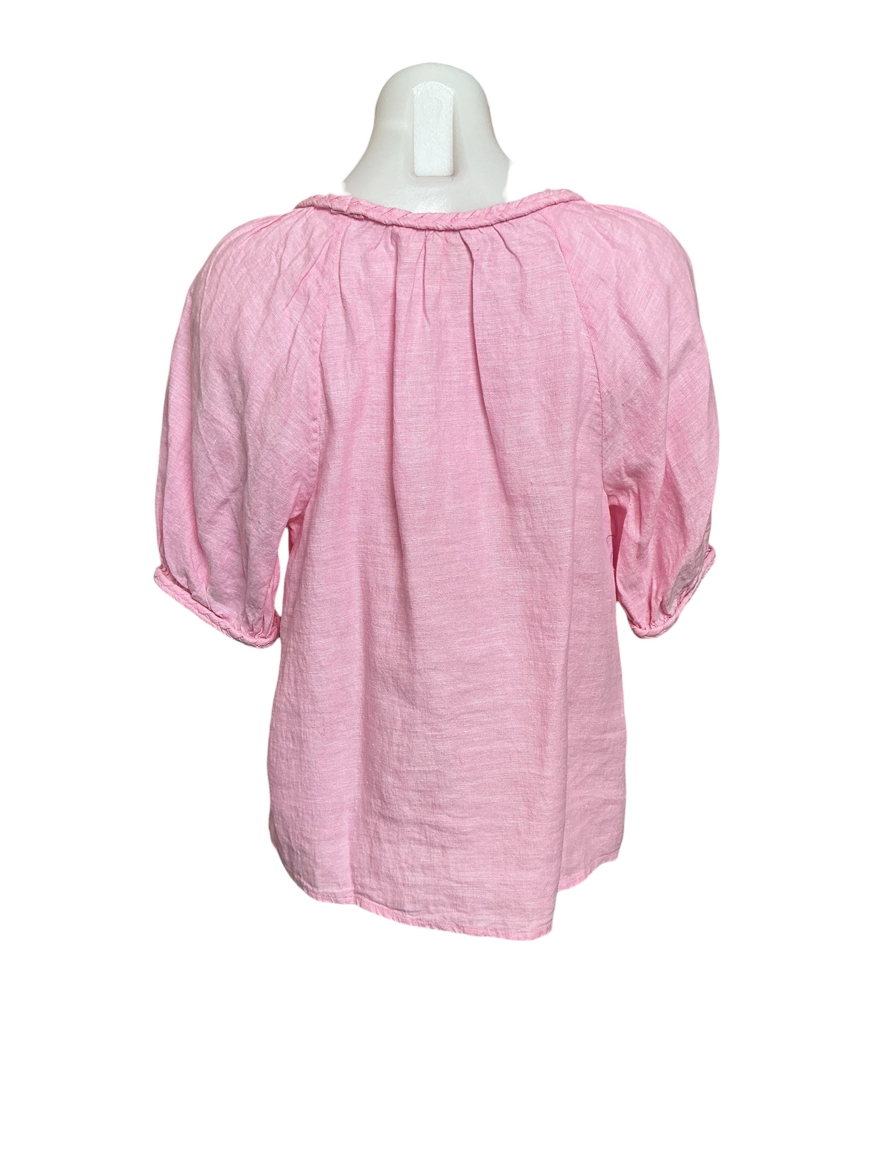 Lilly Pulitzer NWT Calais Short Sleeve Top - Conch Shell Pink X Resort White - Size S